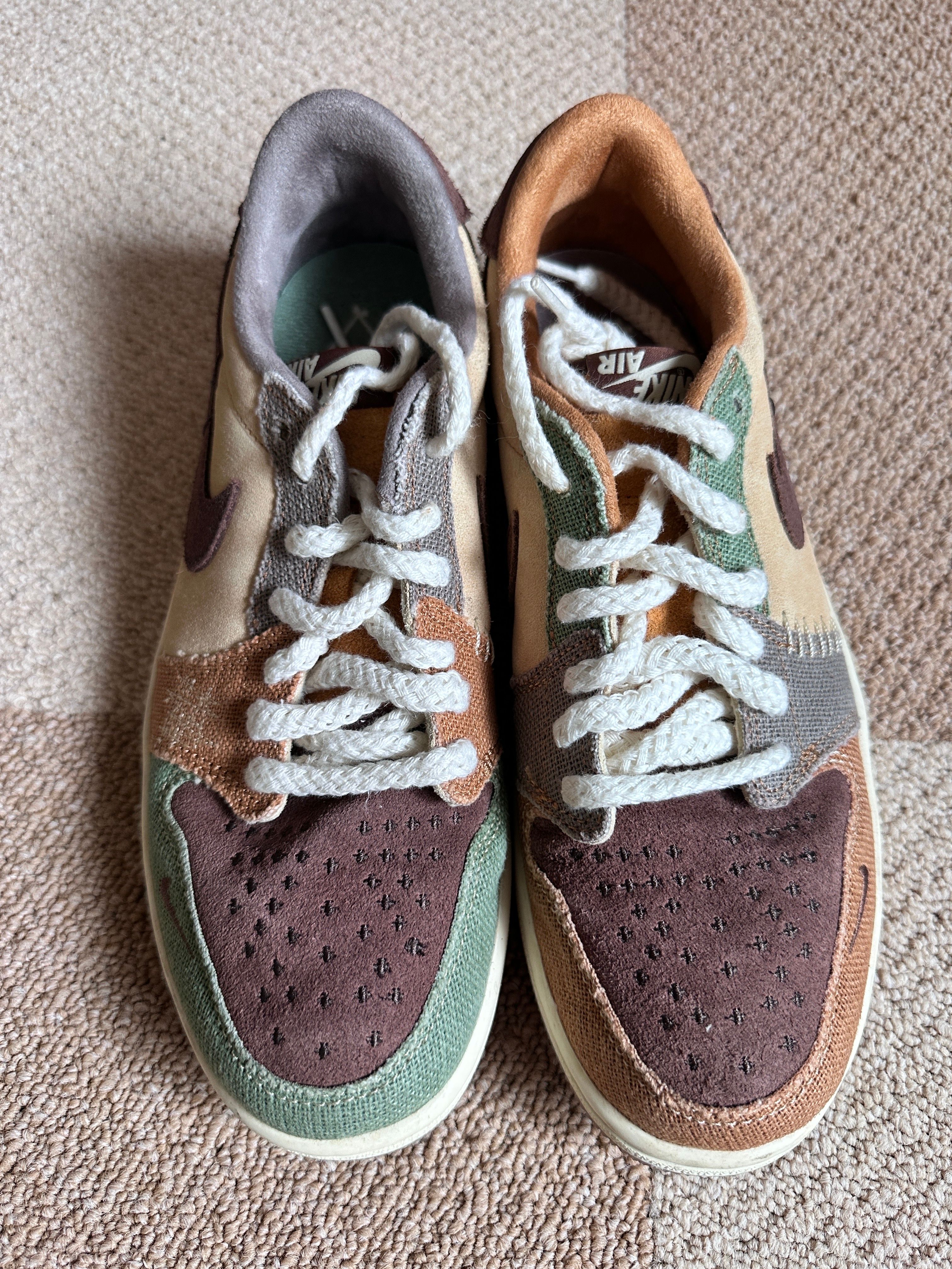 Zion Williamson × Nike Air Jordan 1 Low OG "Flax and Oil Green"