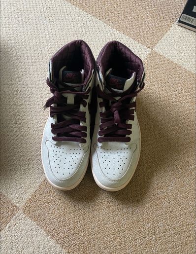 A Ma Maniere × Nike Air Jordan 1 Retro High OG "Sail and Burgundy"