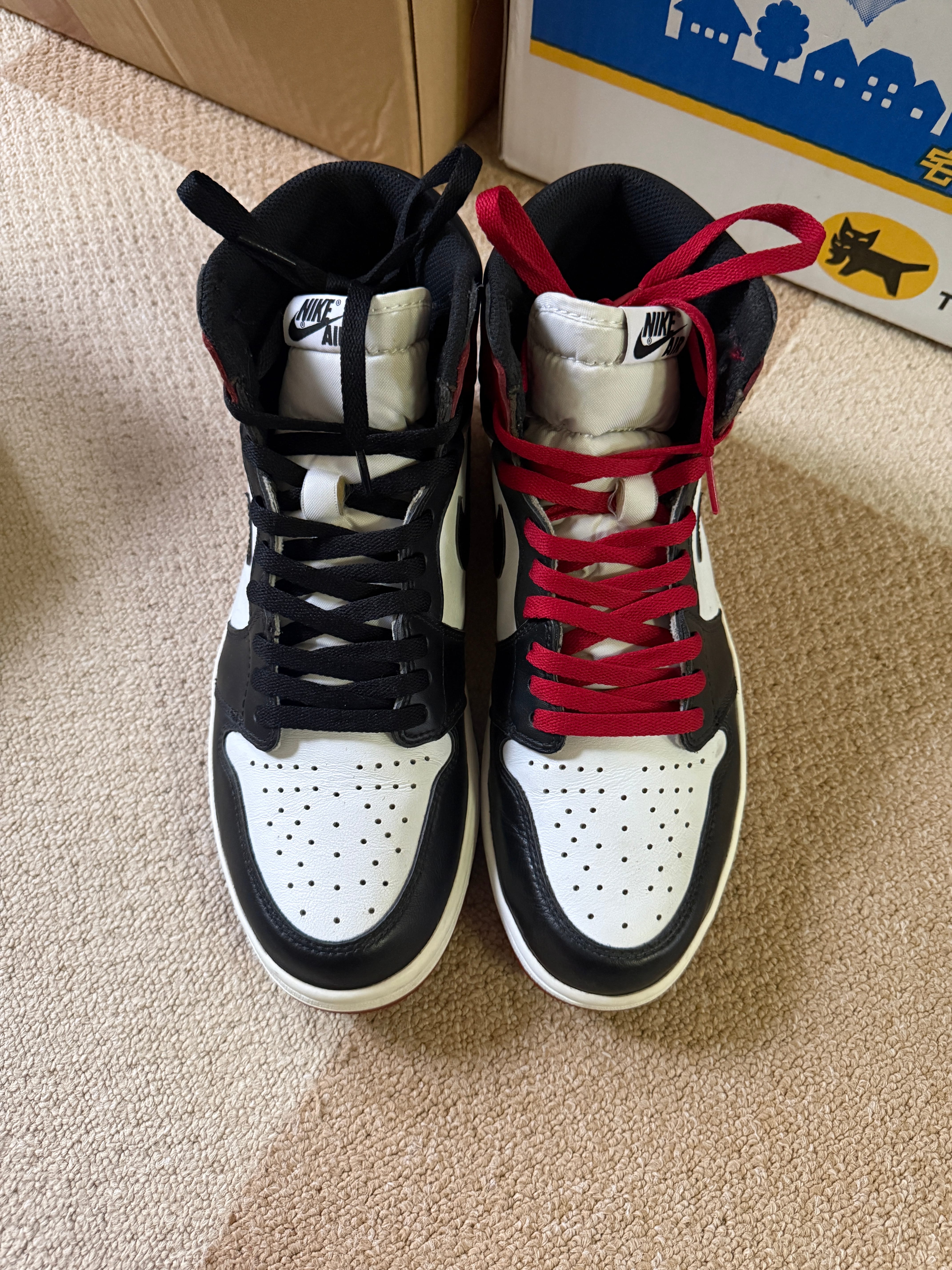 ナイキ エアジョーダン 1 レトロ ハイ OG "ブラック トゥ"(2016)