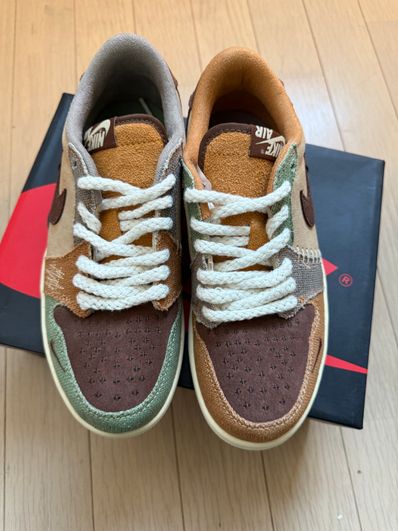 Zion Williamson × Nike Air Jordan 1 Low OG "Flax and Oil Green"