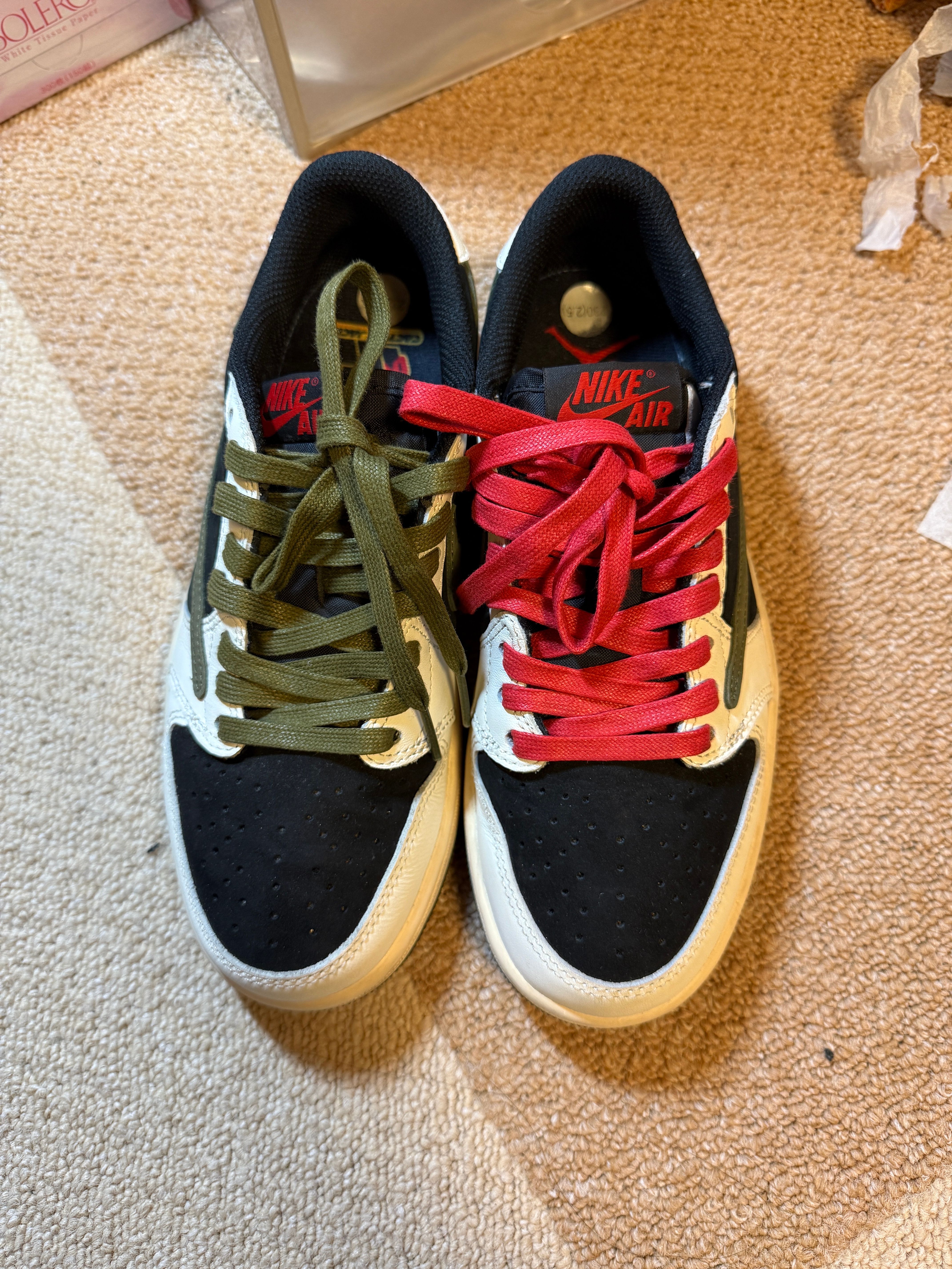Travis Scott × Nike Women's Air Jordan 1 Low OG "Medium Olive"