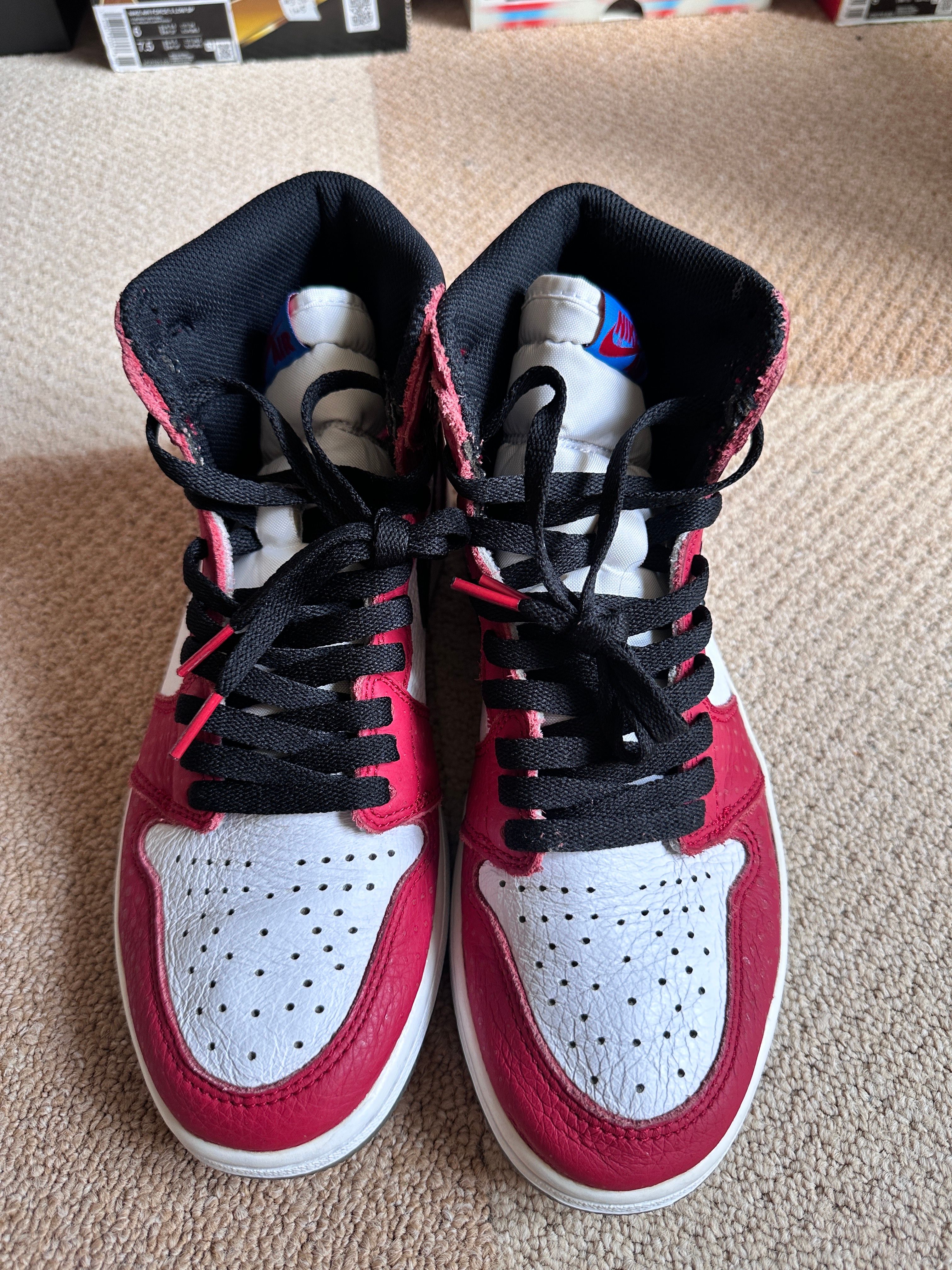 Spiderman × Nike Air Jordan 1 Origin Story "Gym Red/White/Photo Blue/Black"