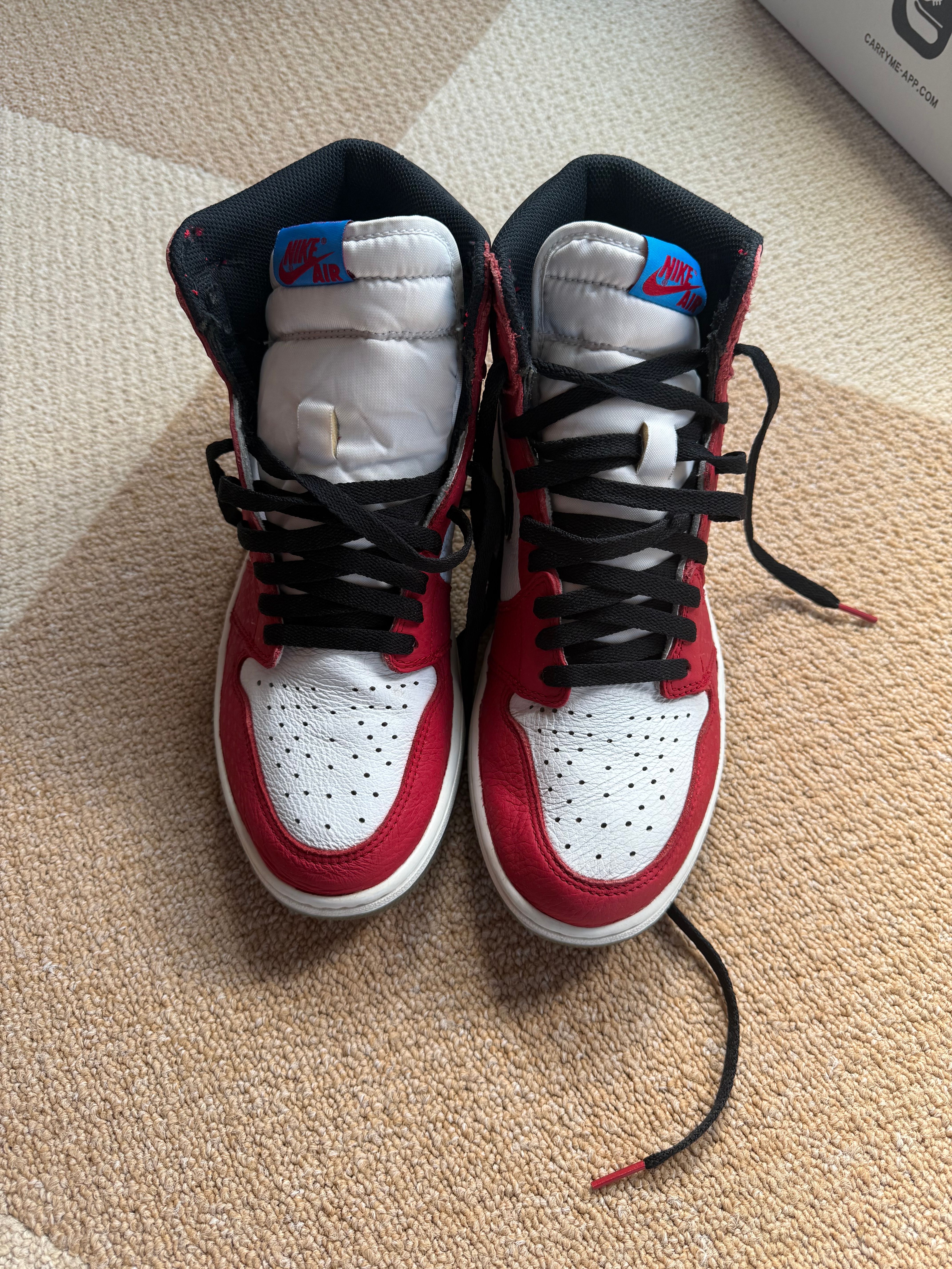 Spiderman × Nike Air Jordan 1 Origin Story "Gym Red/White/Photo Blue/Black"