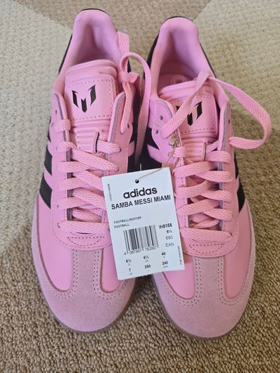 Inter Miami CF × adidas Samba Messi "Light Pink/Core Black/Gum"