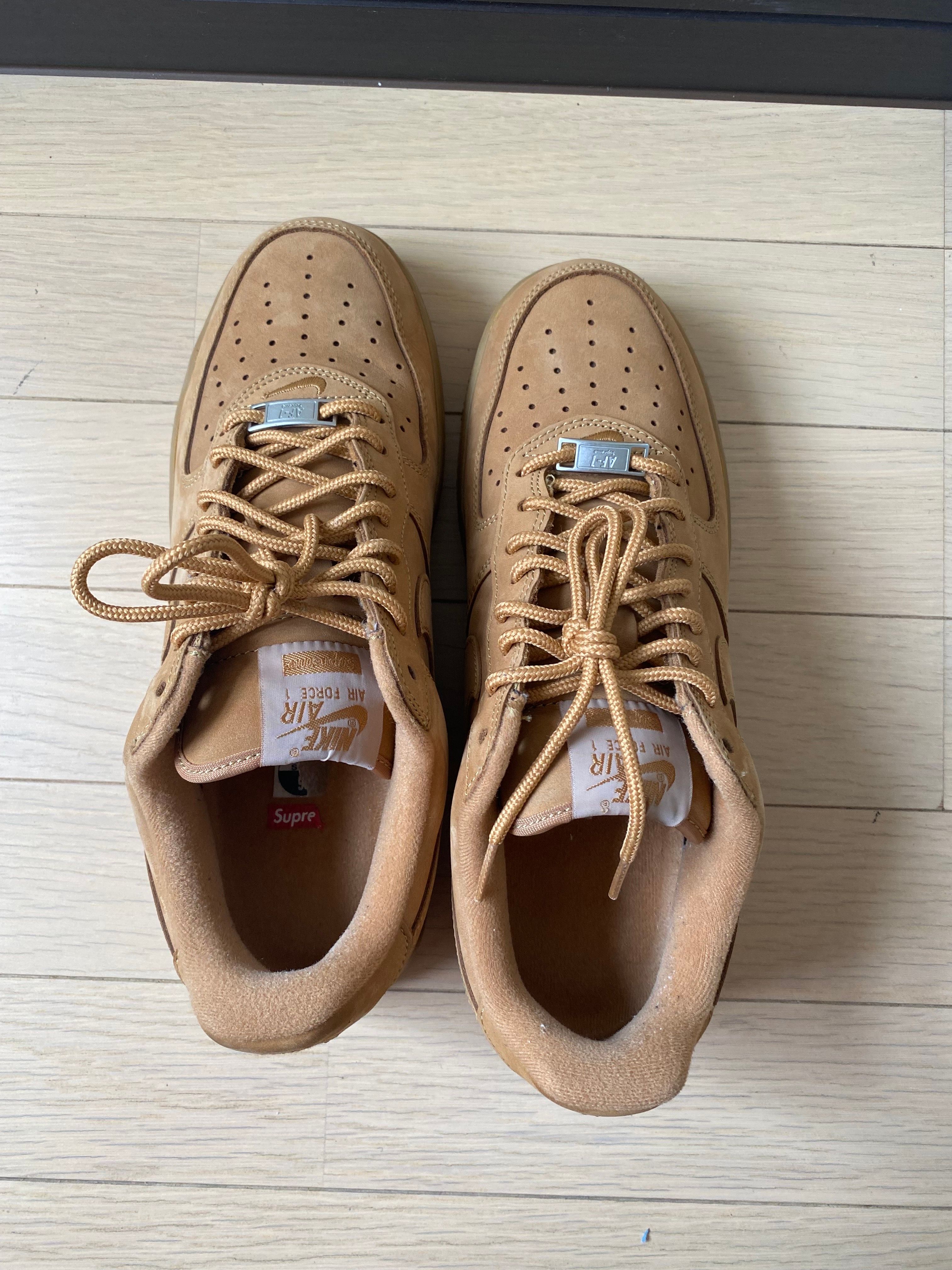 Supreme × Nike Air Force 1 Low "Flax/Wheat"