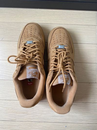 Supreme × Nike Air Force 1 Low "Flax/Wheat"