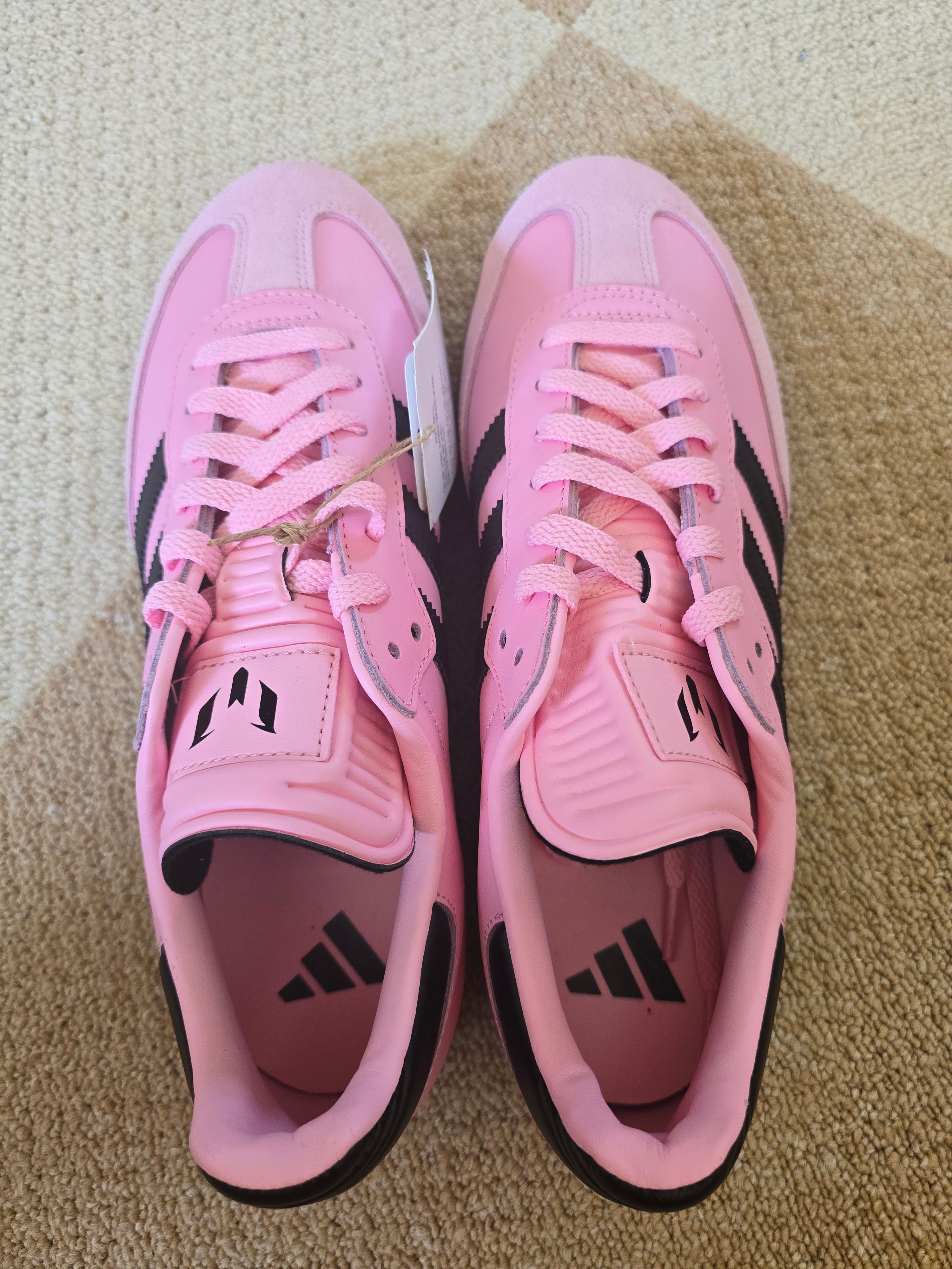 Inter Miami CF × adidas Samba Messi "Light Pink/Core Black/Gum"