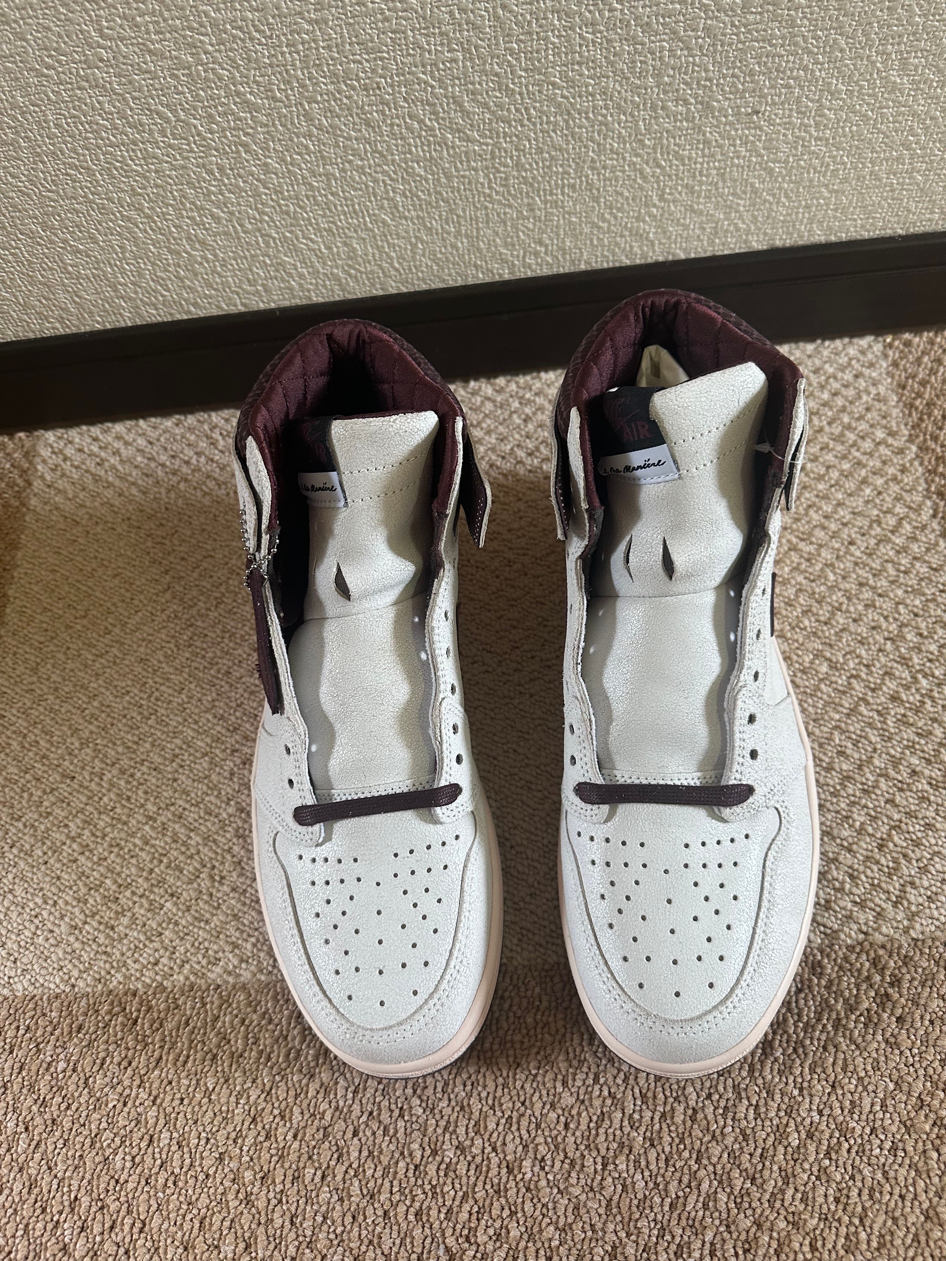 A Ma Maniere × Nike Air Jordan 1 Retro High OG "Sail and Burgundy"