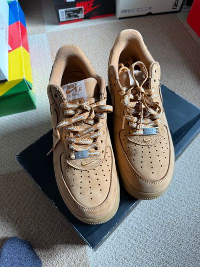 Supreme × Nike Air Force 1 Low "Flax/Wheat"