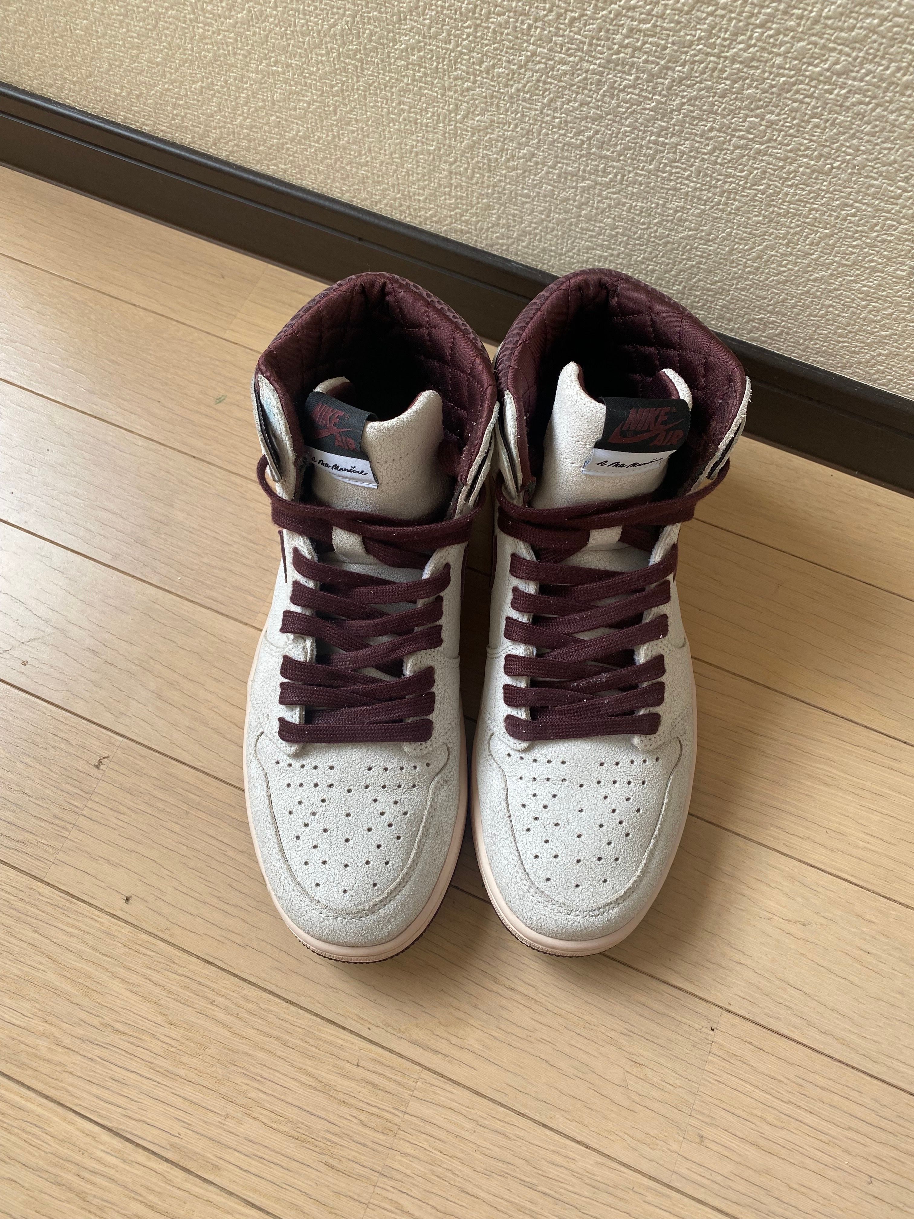 A Ma Maniere × Nike Air Jordan 1 Retro High OG "Sail and Burgundy"