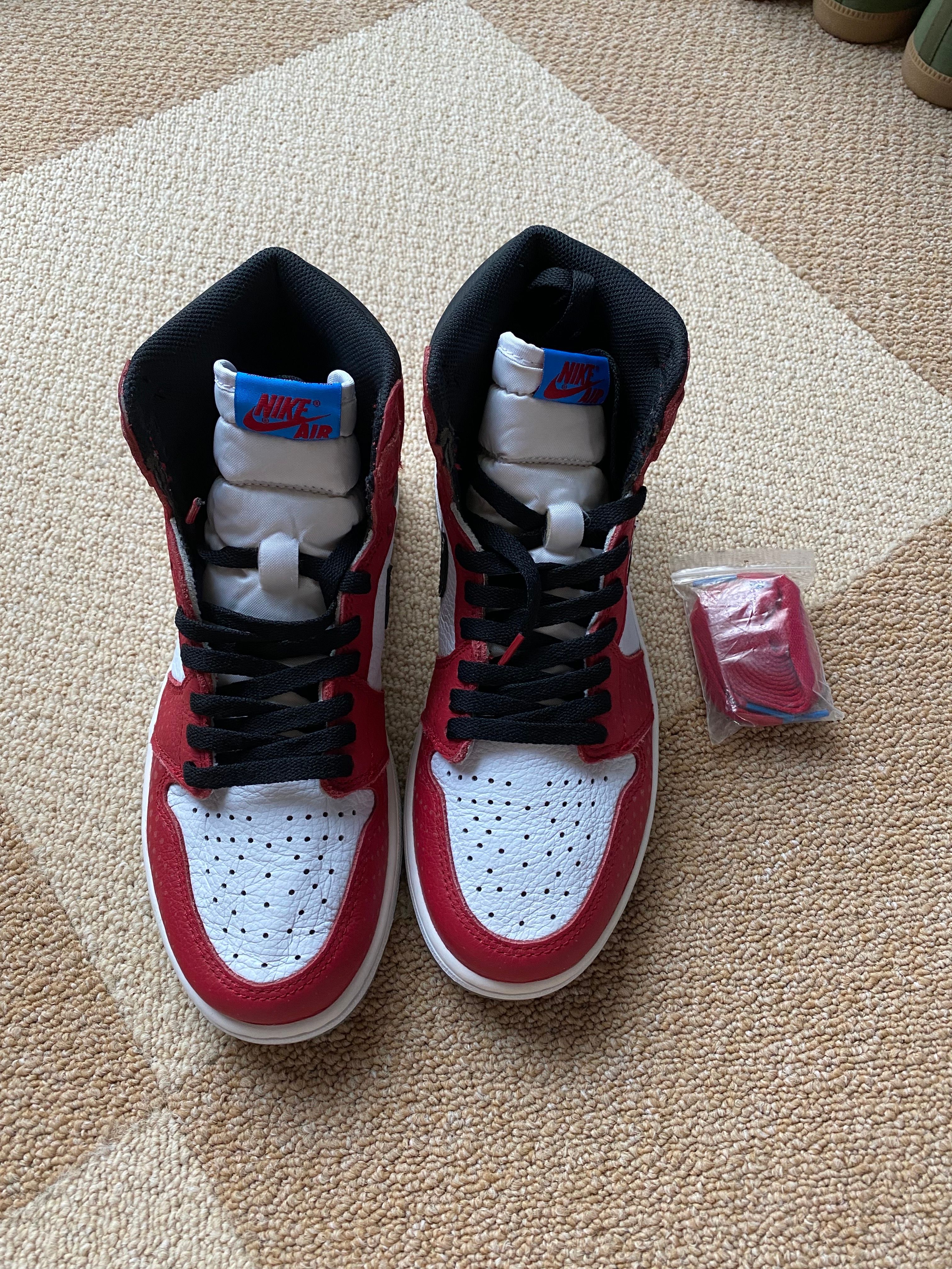 Spiderman × Nike Air Jordan 1 Origin Story "Gym Red/White/Photo Blue/Black"