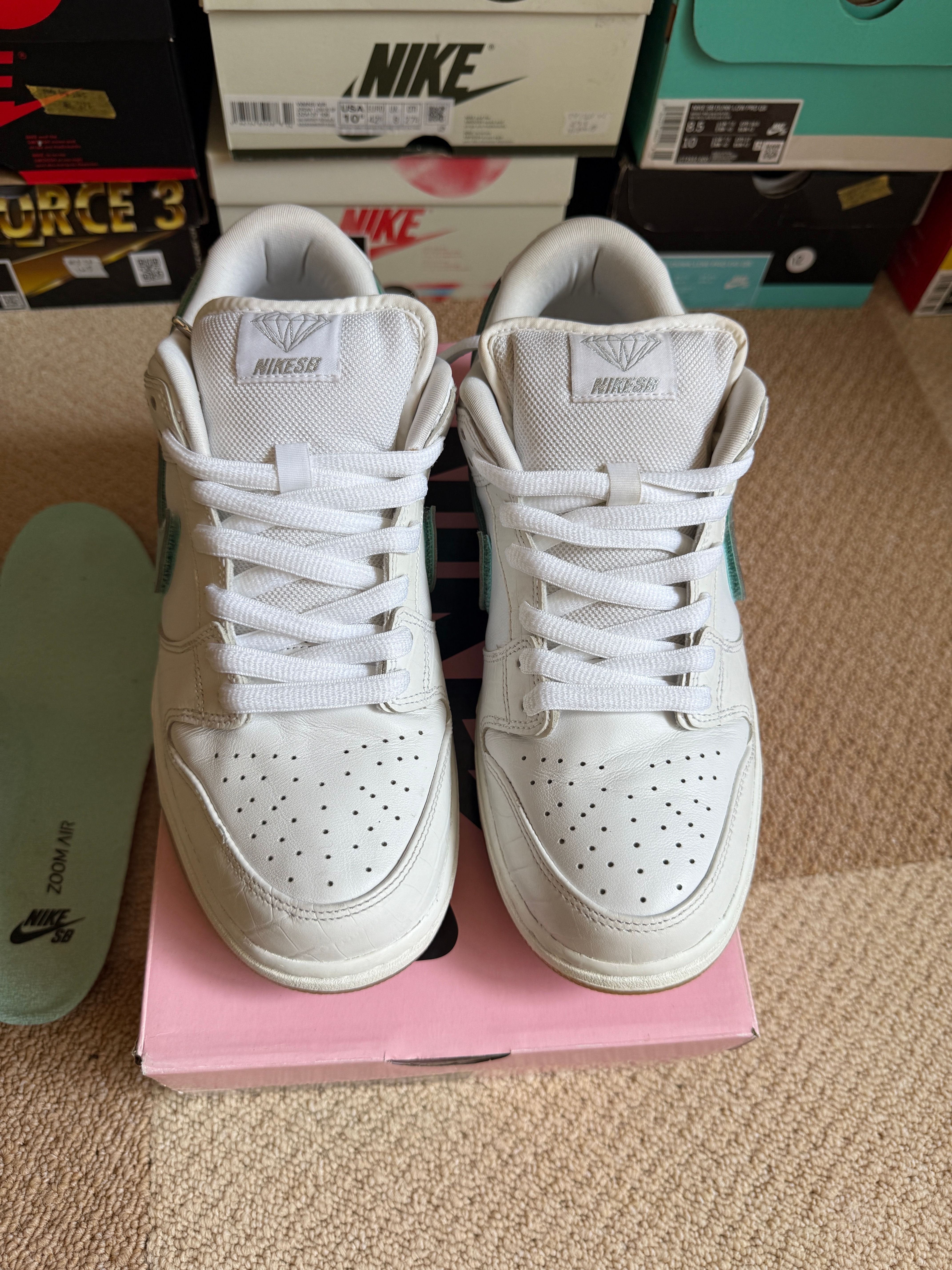 Diamond Supply Co. × Nike SB Dunk Low Pro "White"