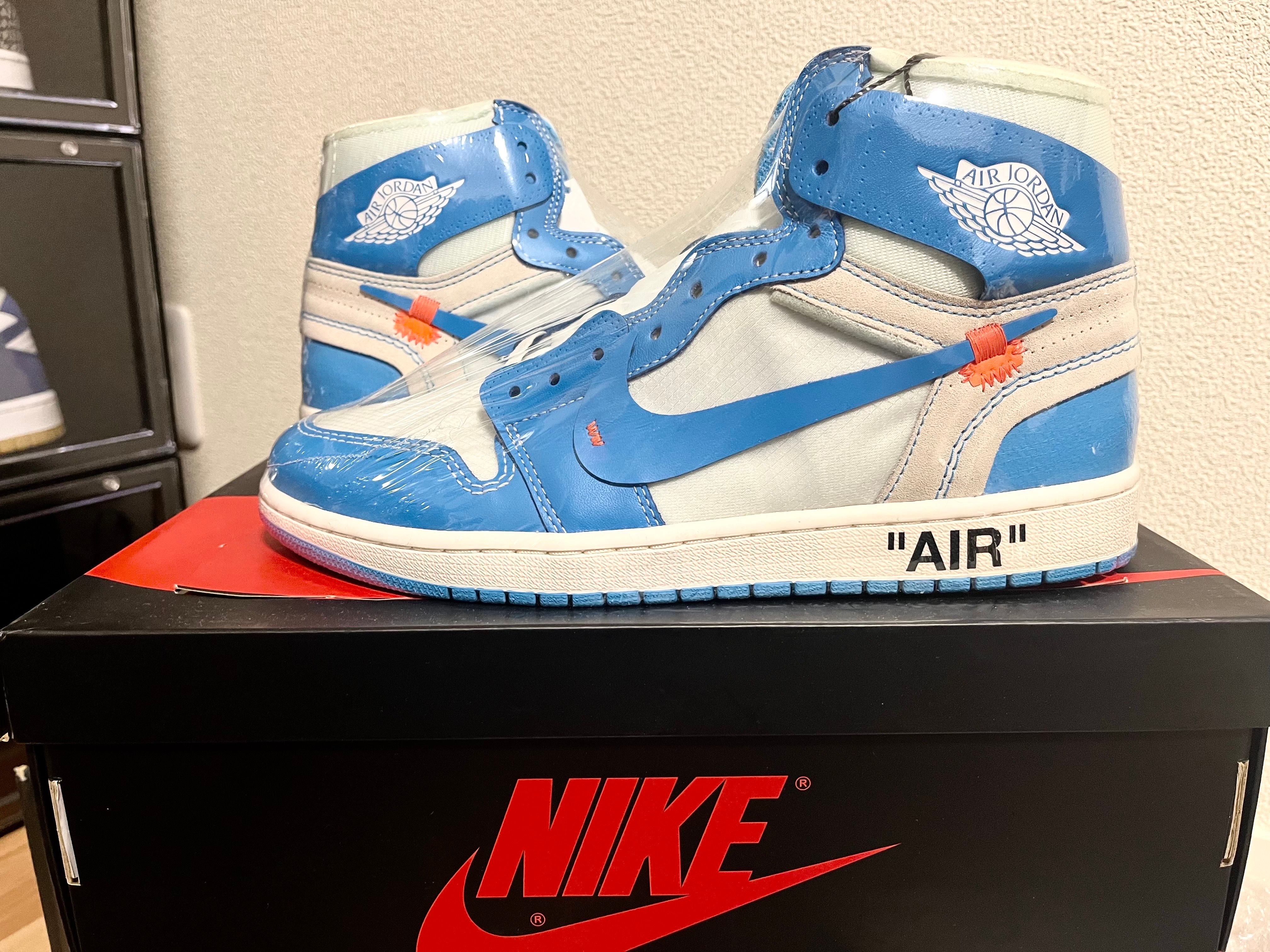 Off-White × Nike Air Jordan 1 High UNC "White/Dark Powder Blue"