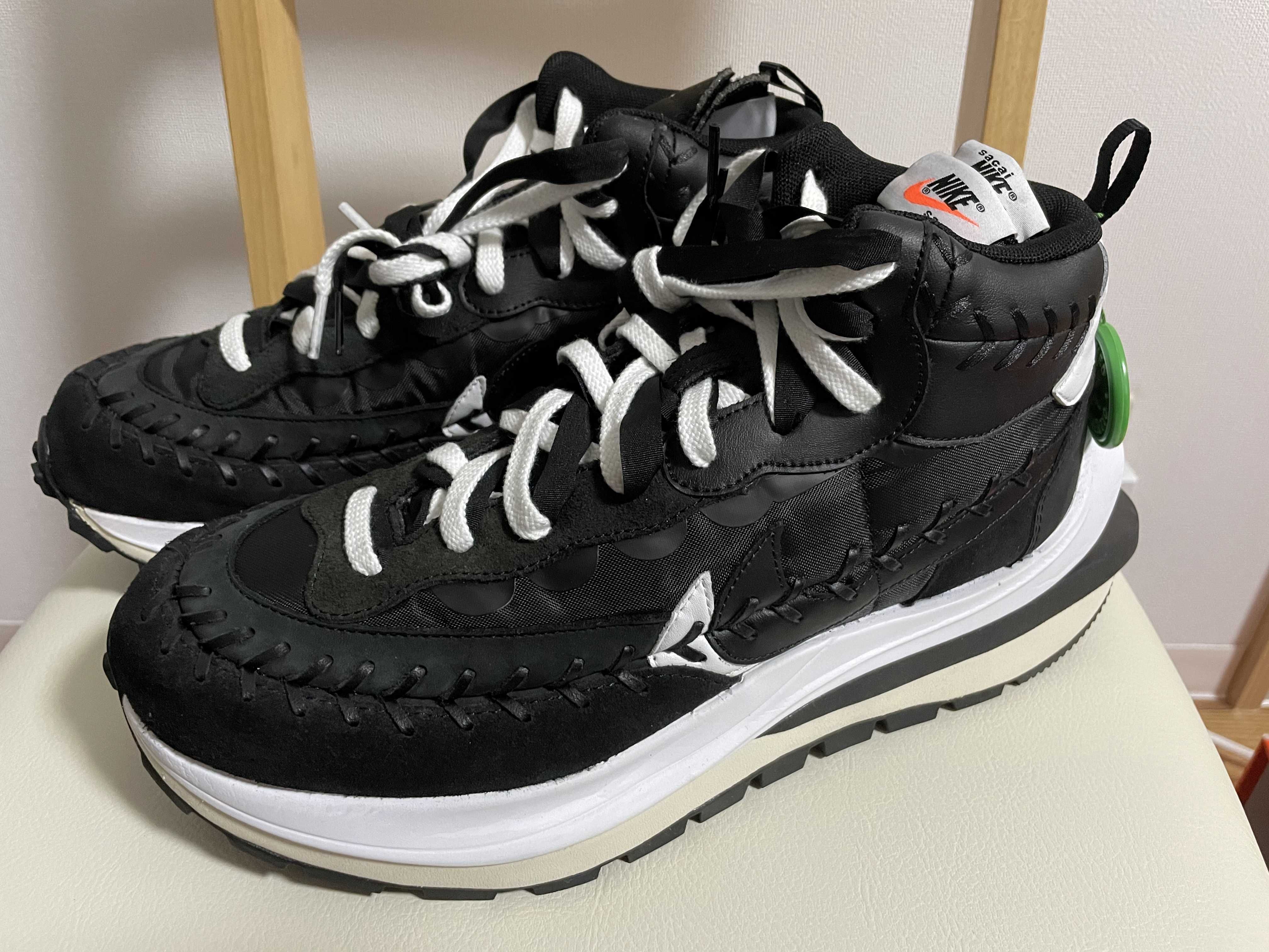 Jean-Paul Gaultier × sacai × Nike Vapor Waffle "Black/Black-White"