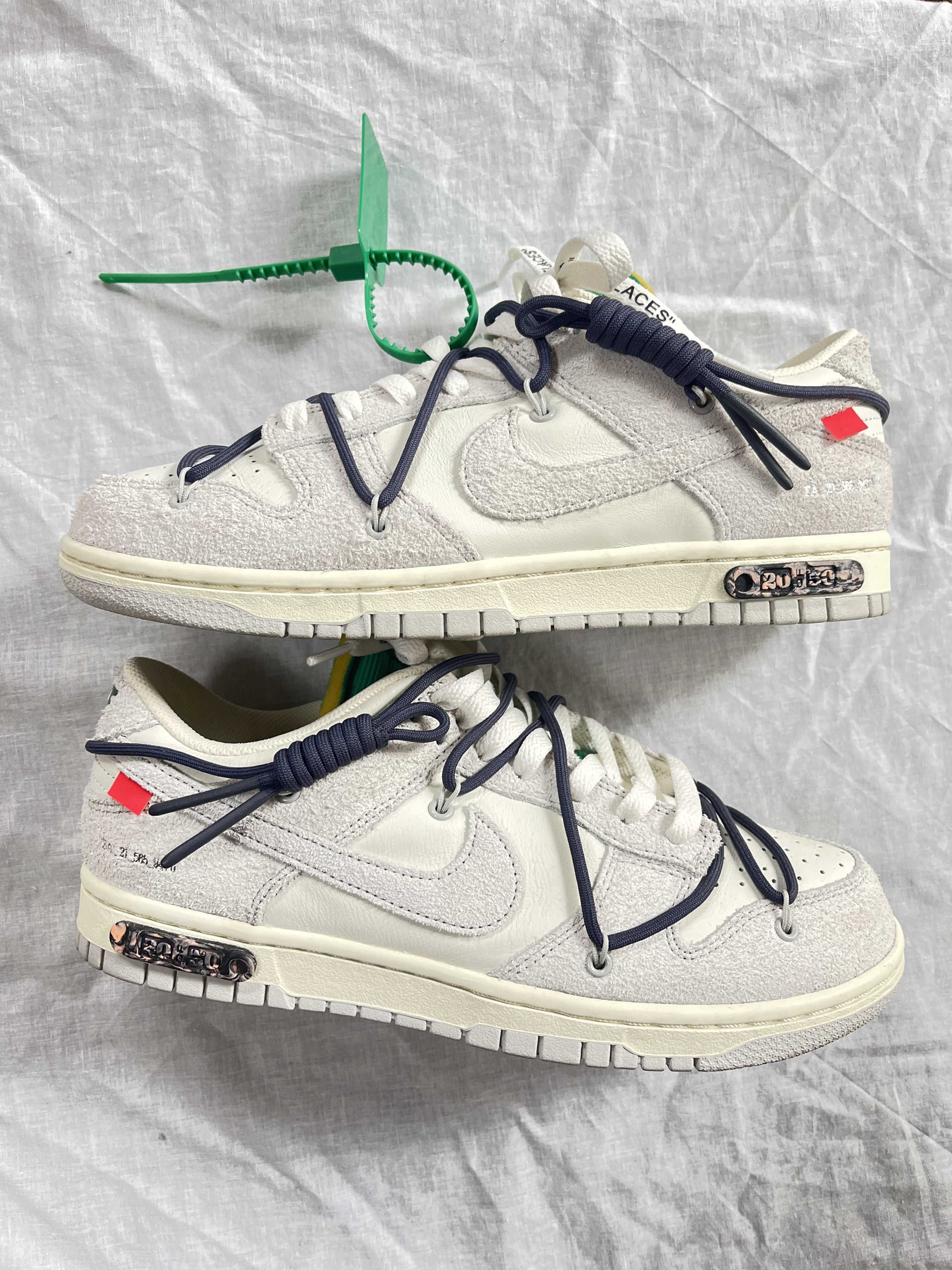 Off-White × Nike Dunk Low "Sail/Neutral Grey/Gridiron"