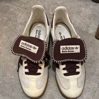 Wales Bonner × adidas Samba Pony Tonal Low "Cream White/Mystery Brown"