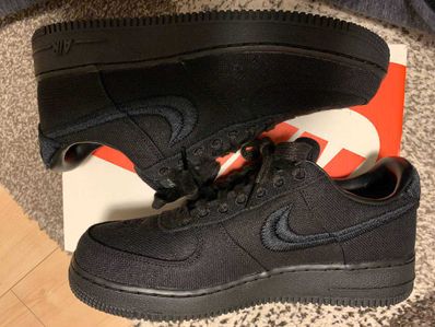 Stussy × Nike Air Force 1 Low "Triple Black"