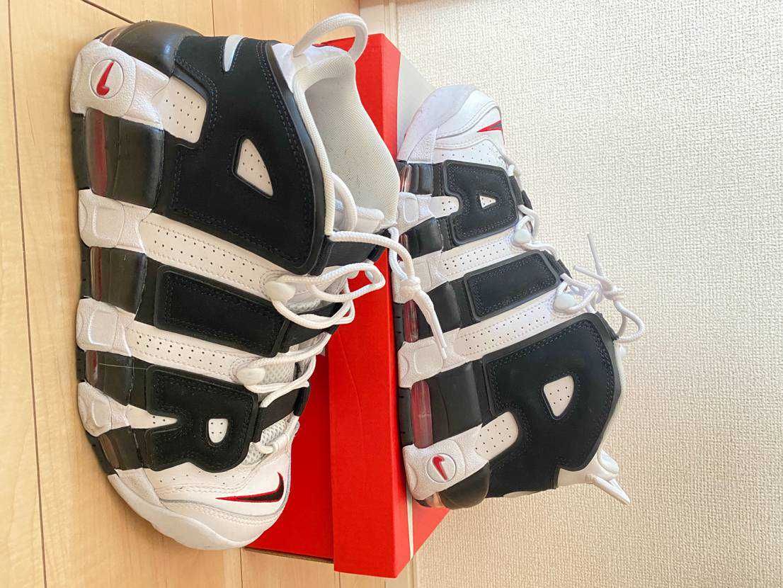 Nike Air More up Tempo "White/Black/University Red"(~2018)