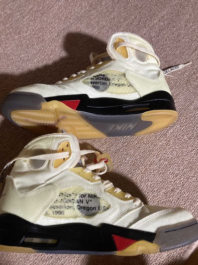 Off-White × Nike Air Jordan 5 "Sail"