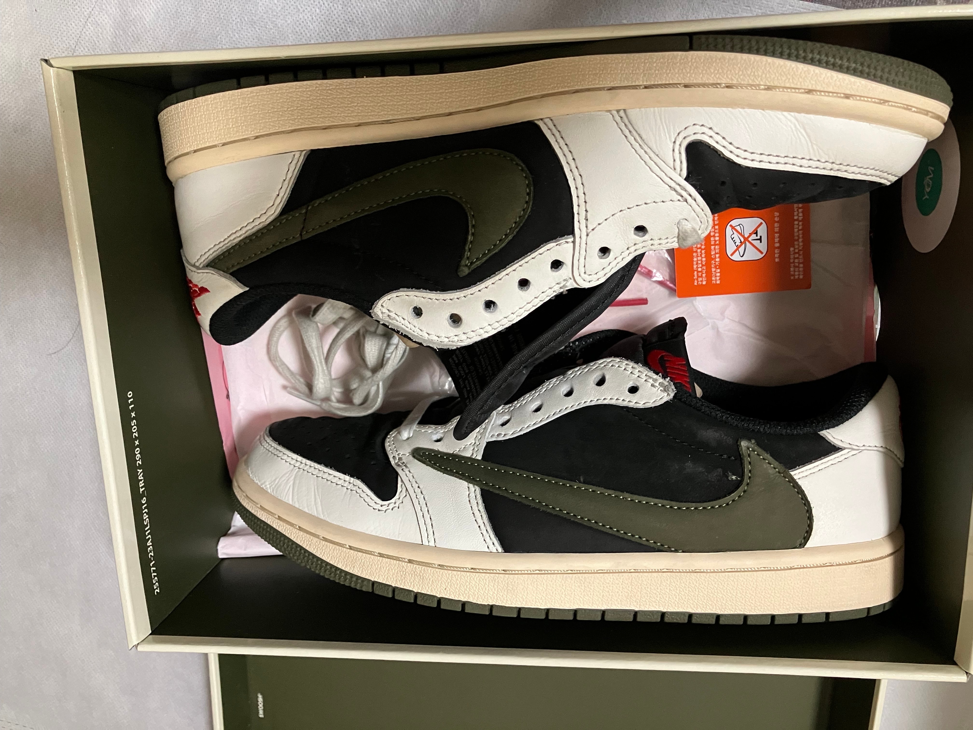 Travis Scott × Nike Women's Air Jordan 1 Low OG "Medium Olive"