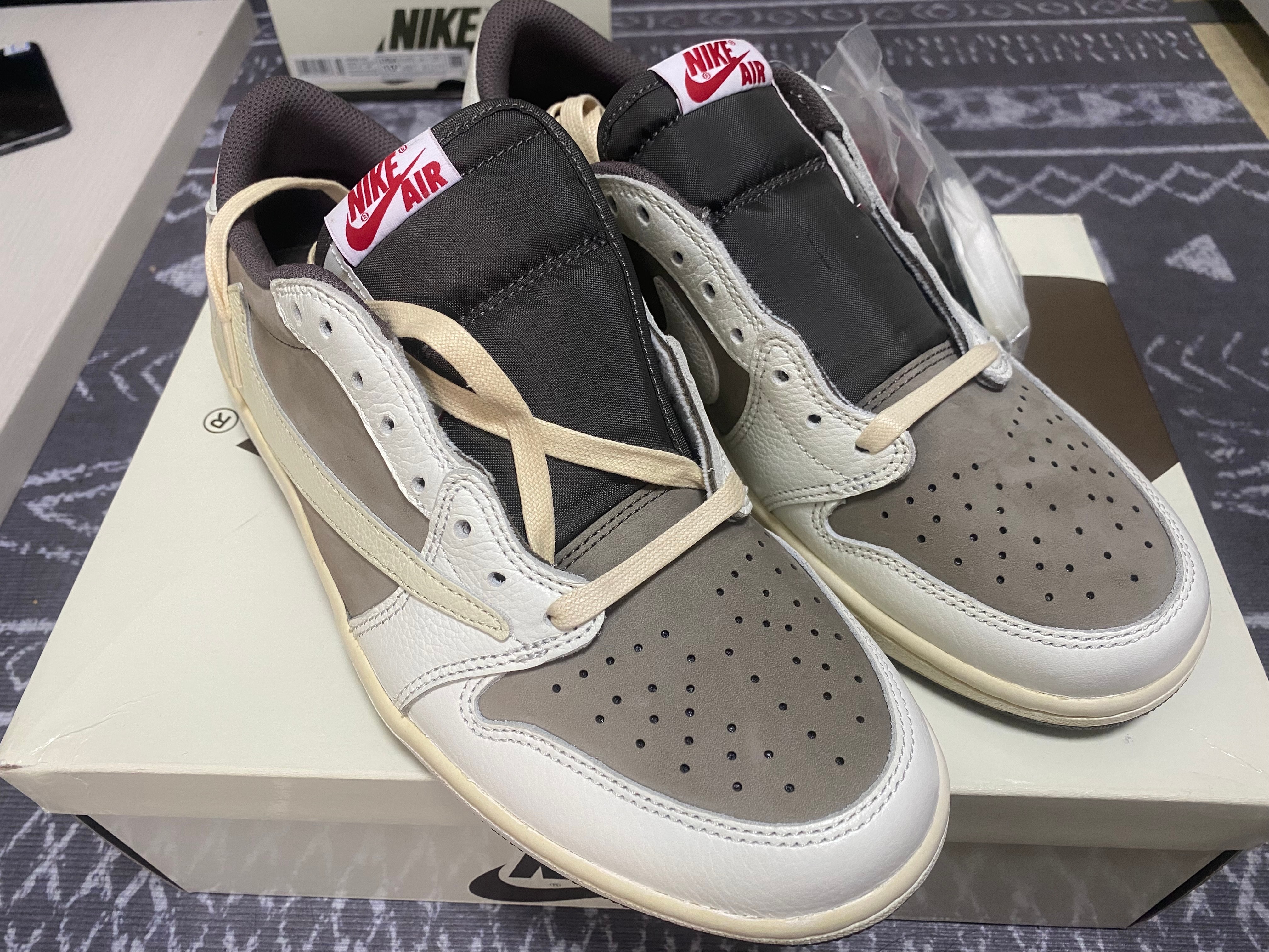 Travis Scott × Nike Air Jordan 1 Low OG SP "Reverse Mocha/Sail and Ridgerock"