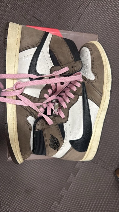 Travis Scott × Nike Air Jordan 1 Retro High OG TS SP "Sail/Dark Mocha"
