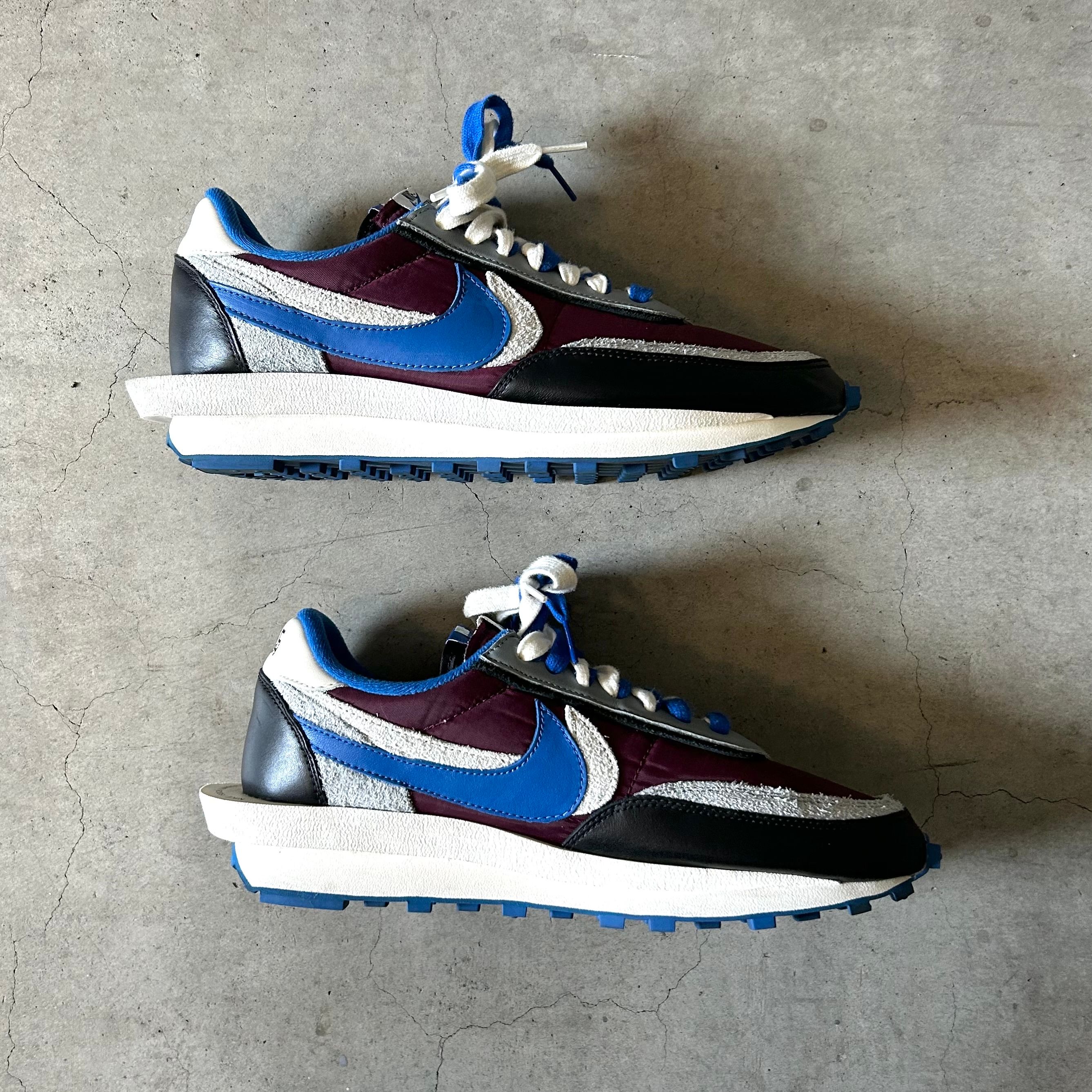 UNDERCOVER × sacai × Nike LD Waffle "Night Maroon/Pale Ivory-Ground Grey-Team Royal"