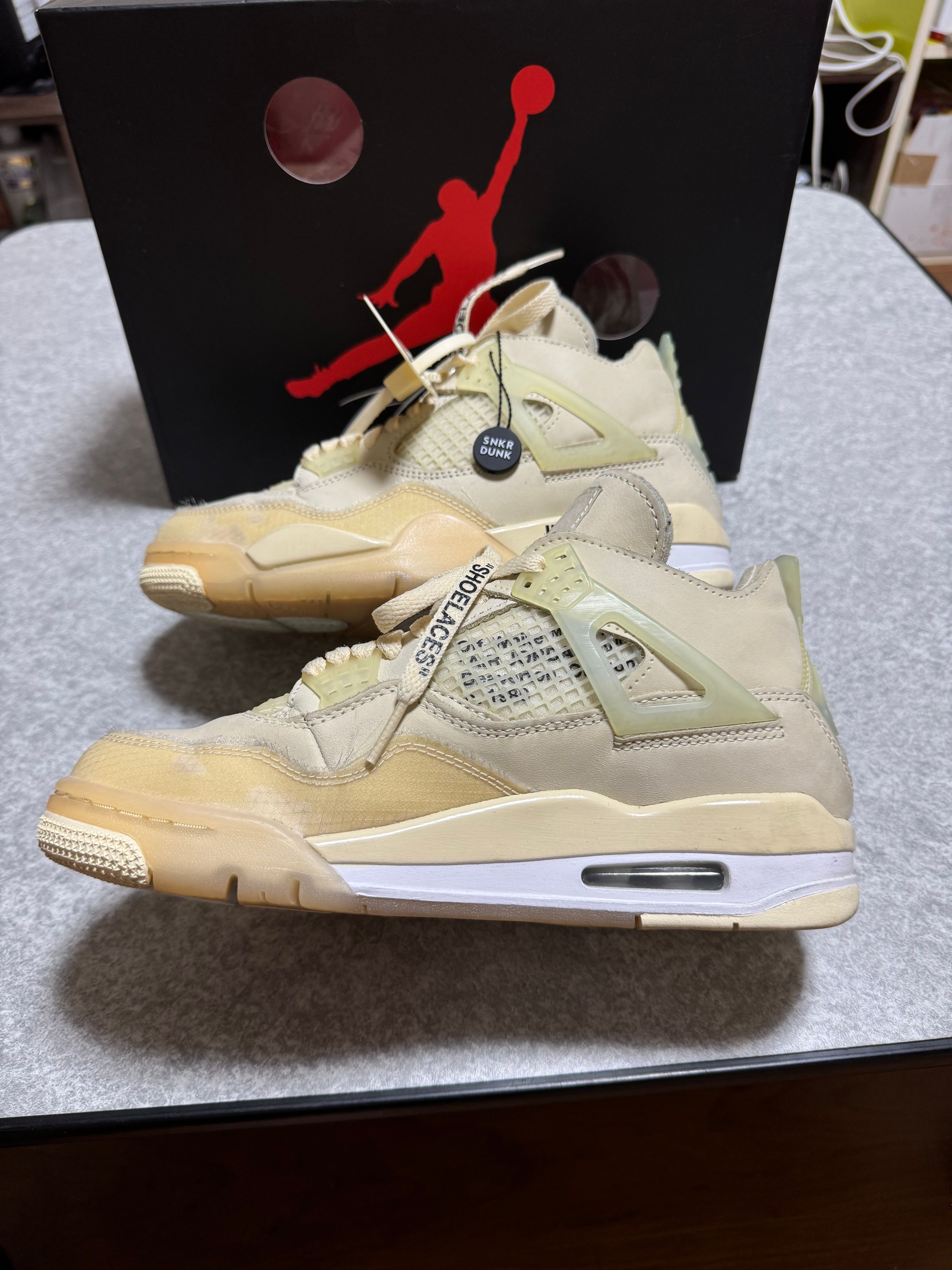 Off-White × Nike Women's Air Jordan 4 SP "Sail"