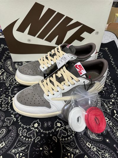 Travis Scott × Nike Air Jordan 1 Low OG SP "Reverse Mocha/Sail and Ridgerock"
