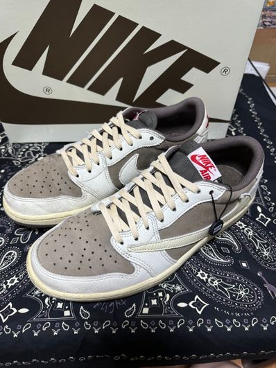 Travis Scott × Nike Air Jordan 1 Low OG SP "Reverse Mocha/Sail and Ridgerock"