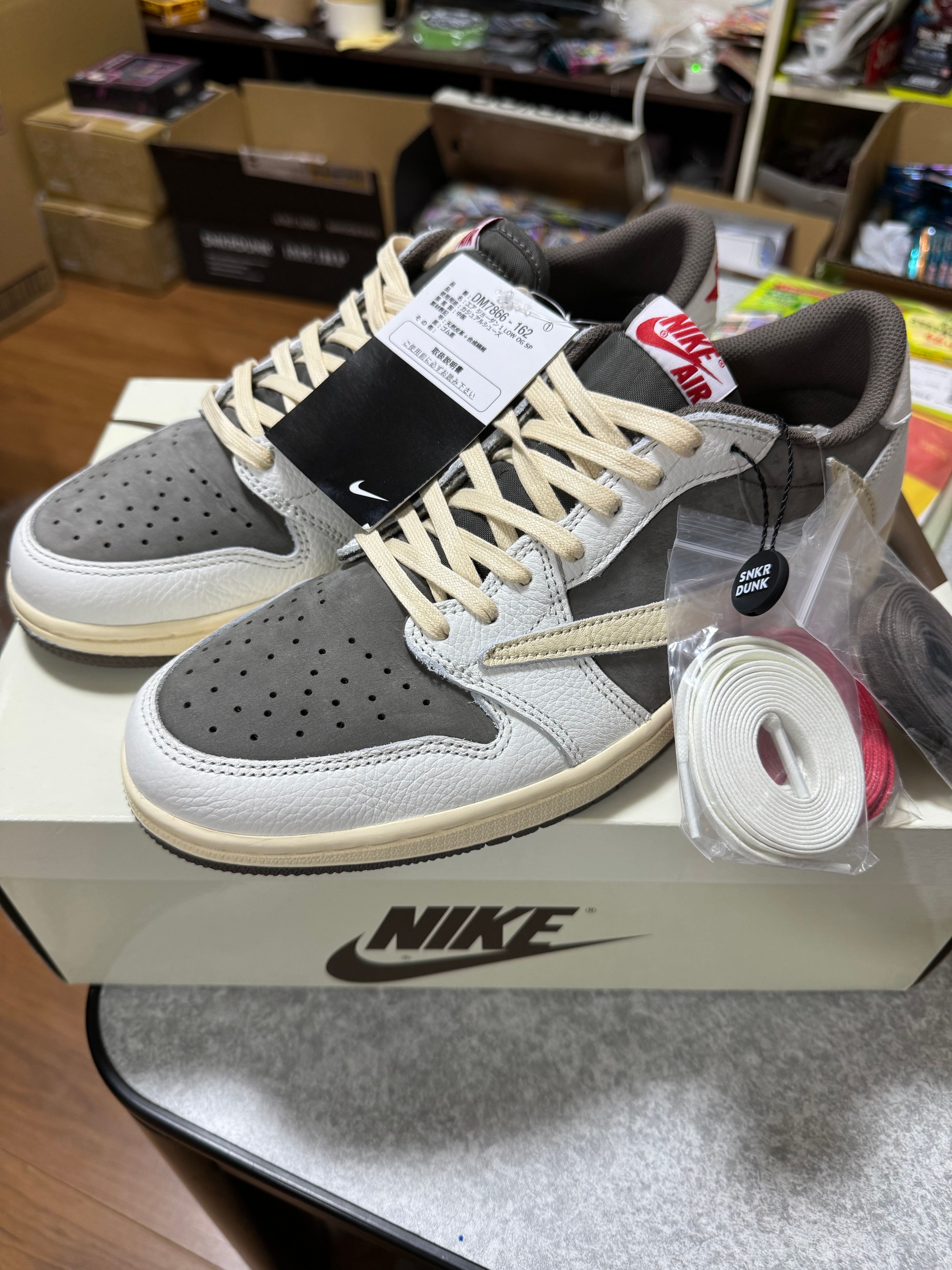 Travis Scott × Nike Air Jordan 1 Low OG SP "Reverse Mocha/Sail and Ridgerock"