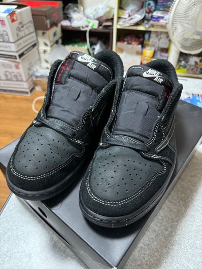 Travis Scott × Nike Air Jordan 1 Low OG SP "Black Phantom"