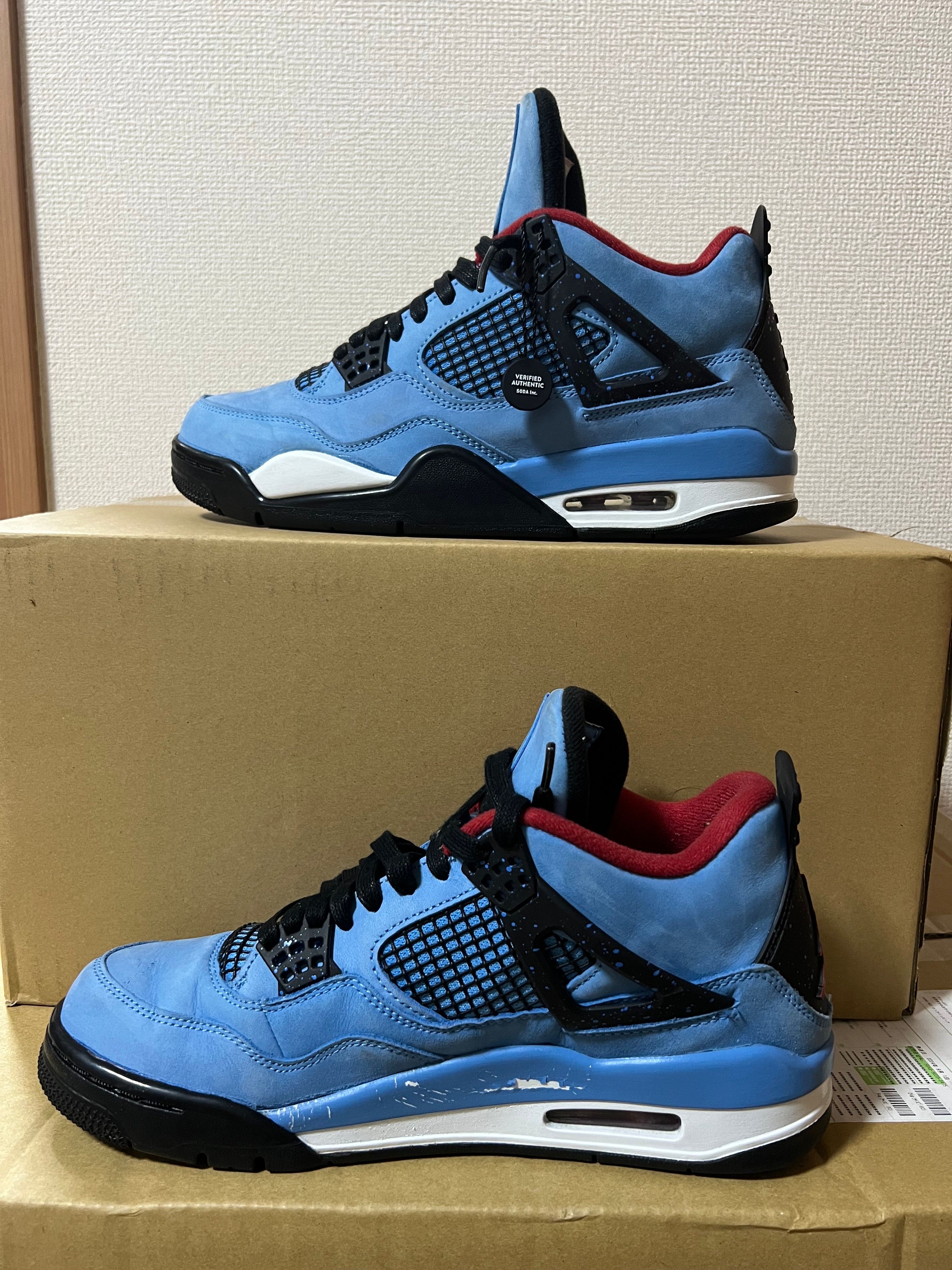 Travis Scott × Nike Air Jordan 4 Retro Cactus Jack "University Blue"