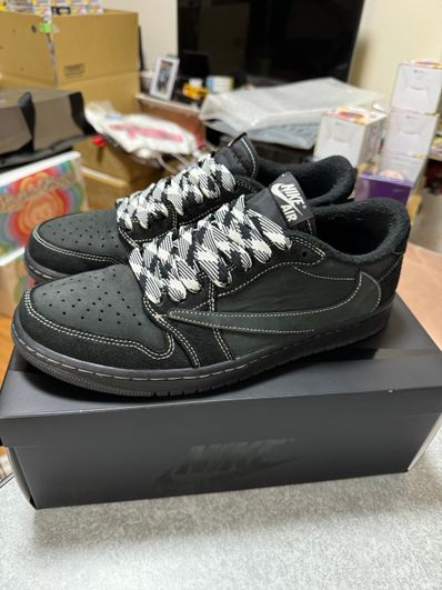 Travis Scott × Nike Air Jordan 1 Low OG SP "Black Phantom"