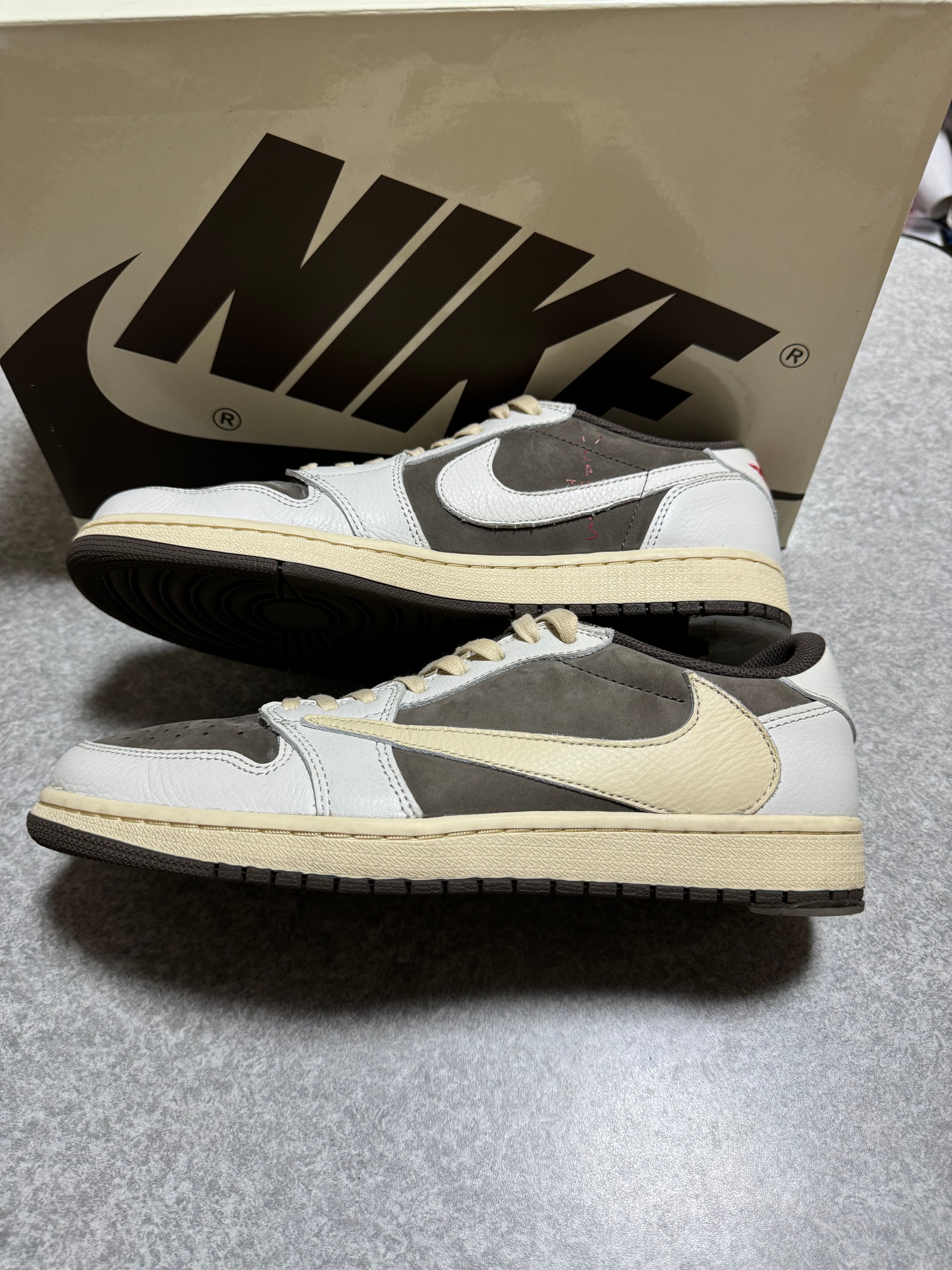 Travis Scott × Nike Air Jordan 1 Low OG SP "Reverse Mocha/Sail and Ridgerock"