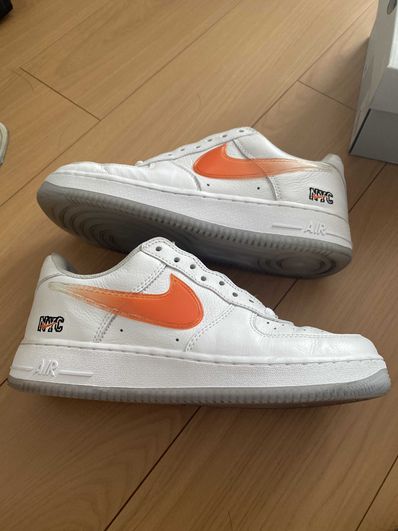 KITH × Nike Air Force 1 Low "White/Rush Blue/White/Brilliant Orange"