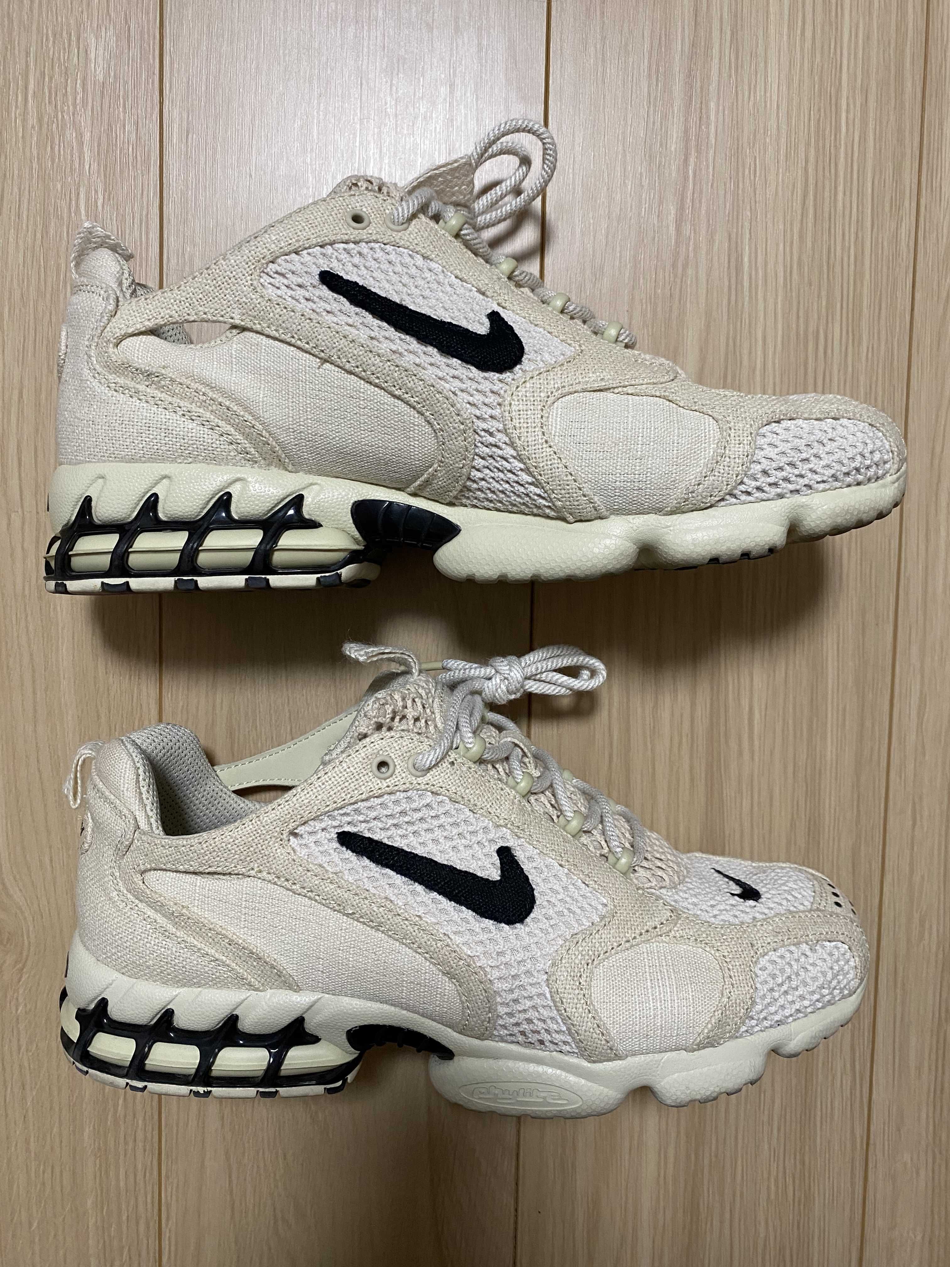 Stussy × Nike Air Zoom Spiridon CG 2 "Fossil/Black"