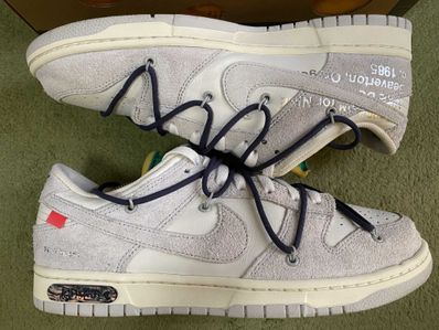 Off-White × Nike Dunk Low "Sail/Neutral Grey/Gridiron"