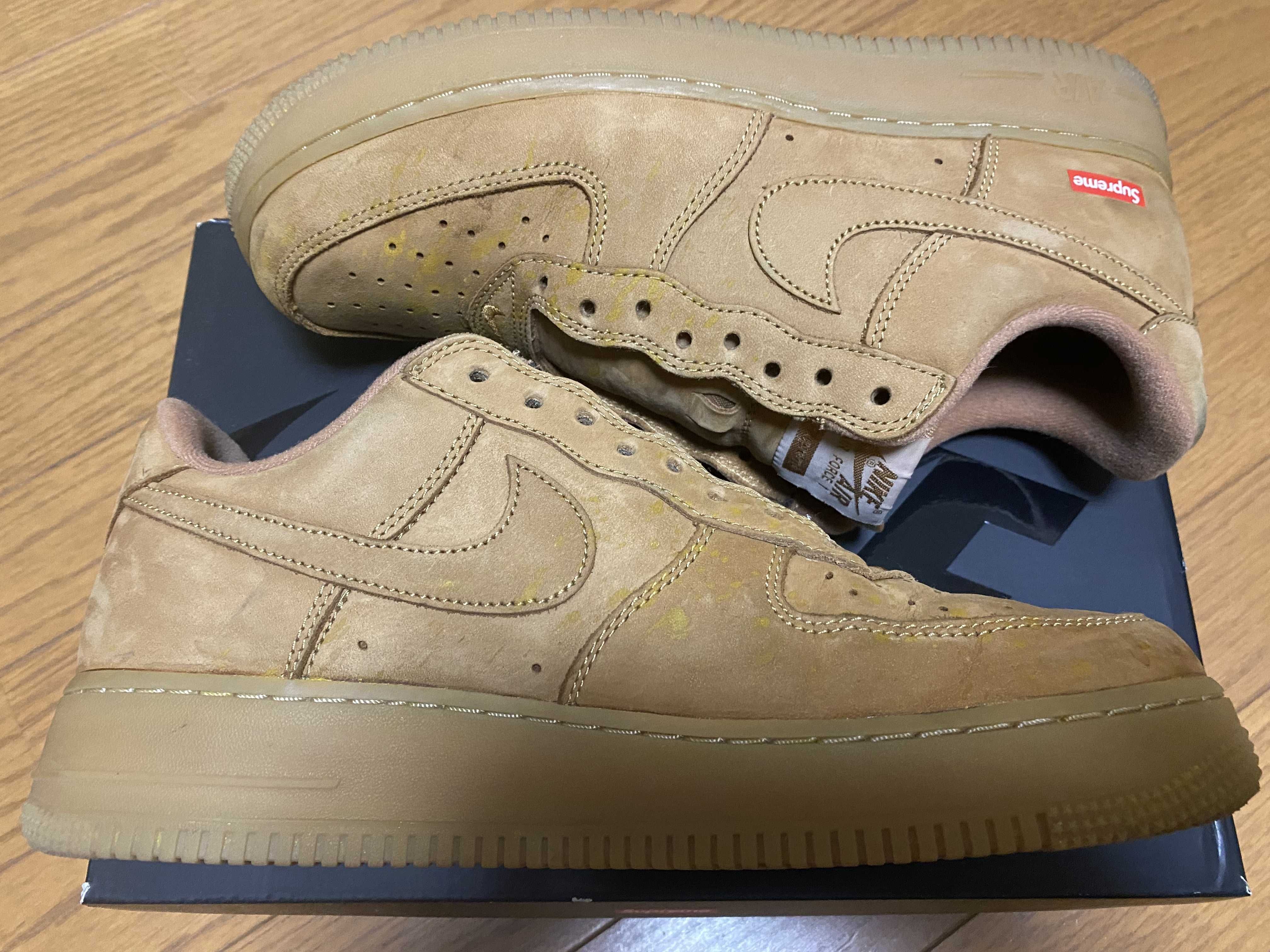 Supreme × Nike Air Force 1 Low "Flax/Wheat"