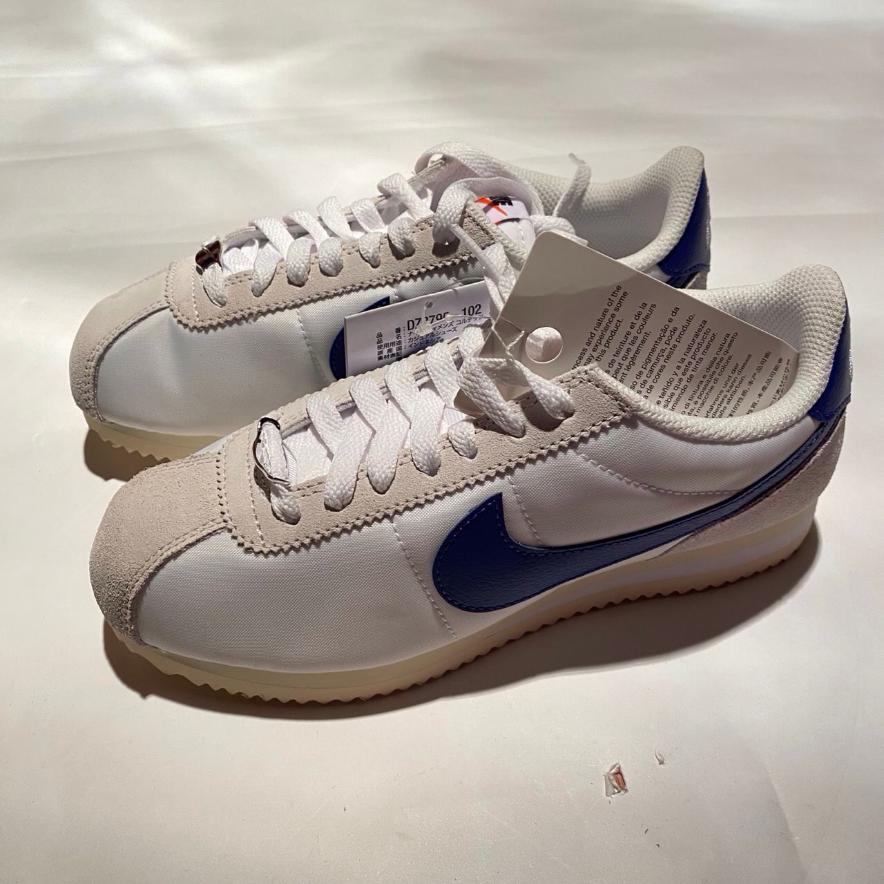 Nike Women's Cortez Textile "White/Phantom/Alabaster/Deep Night"