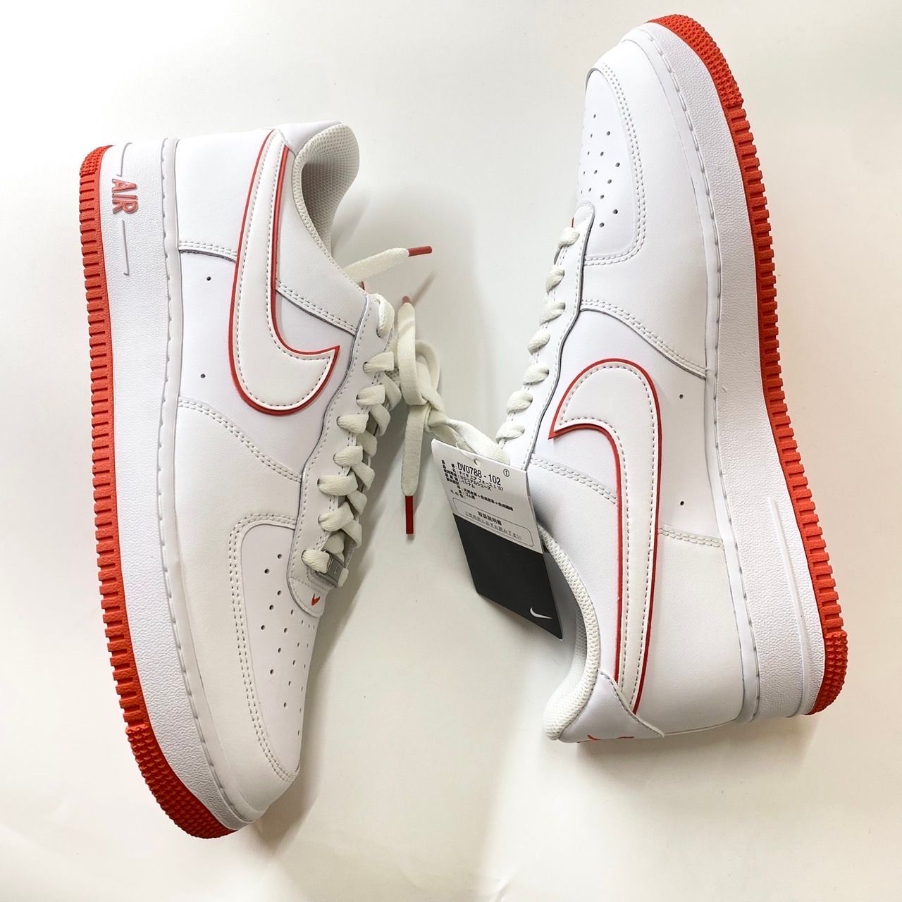 Nike Air Force 1 Low "White and Picante Red"