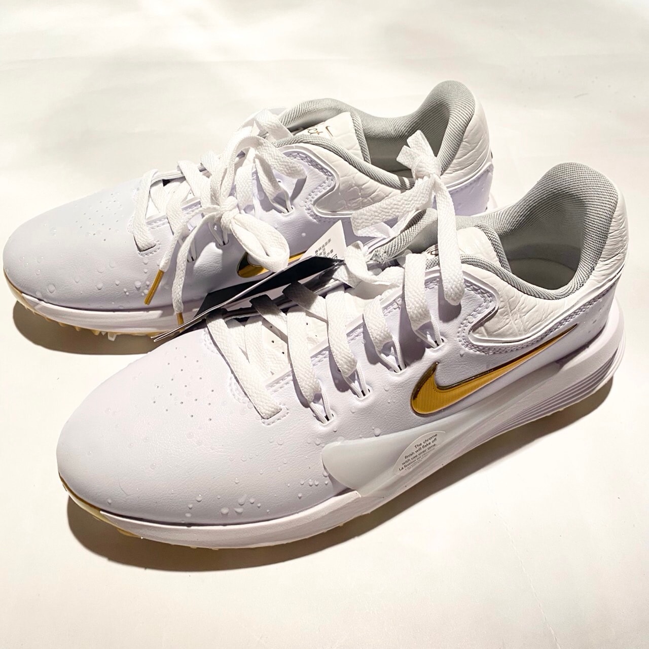 Nike Victory Pro 4 Golf "White/Metallic Gold"