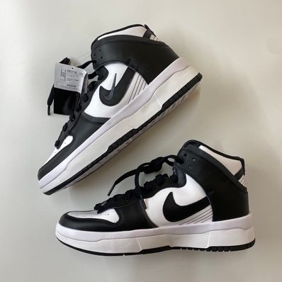 NIKE Women's DUNK HIGH UP "WHITE/BLACK"