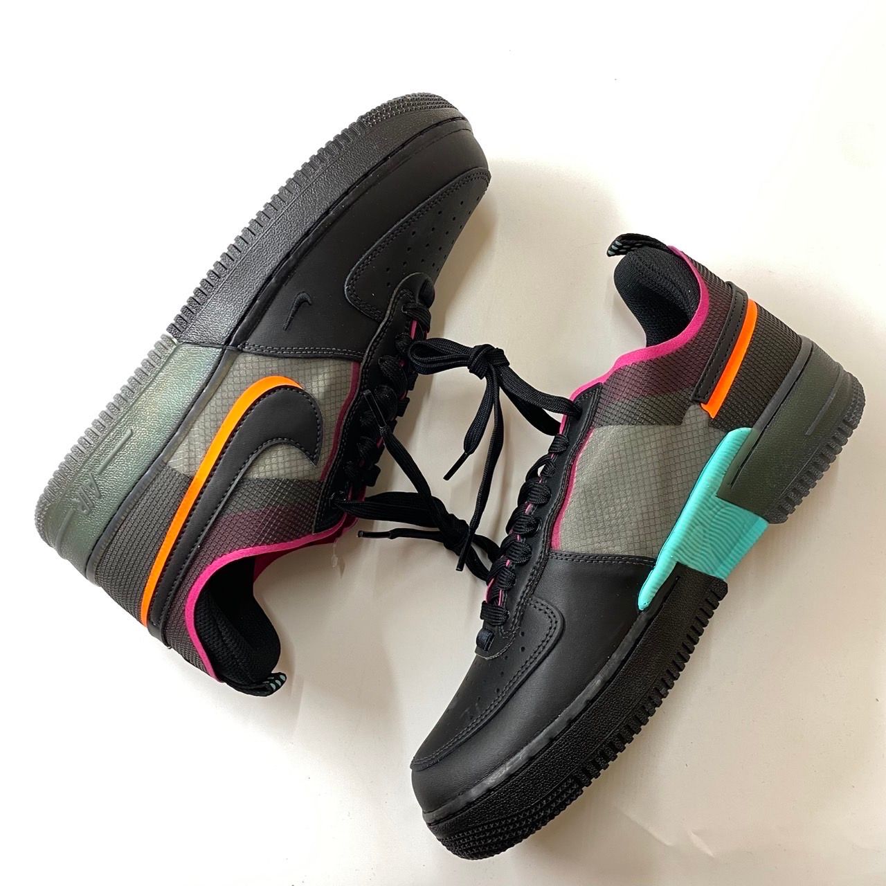 Nike Air Force 1 Low React "Black/Team Orange/Pink Prime"
