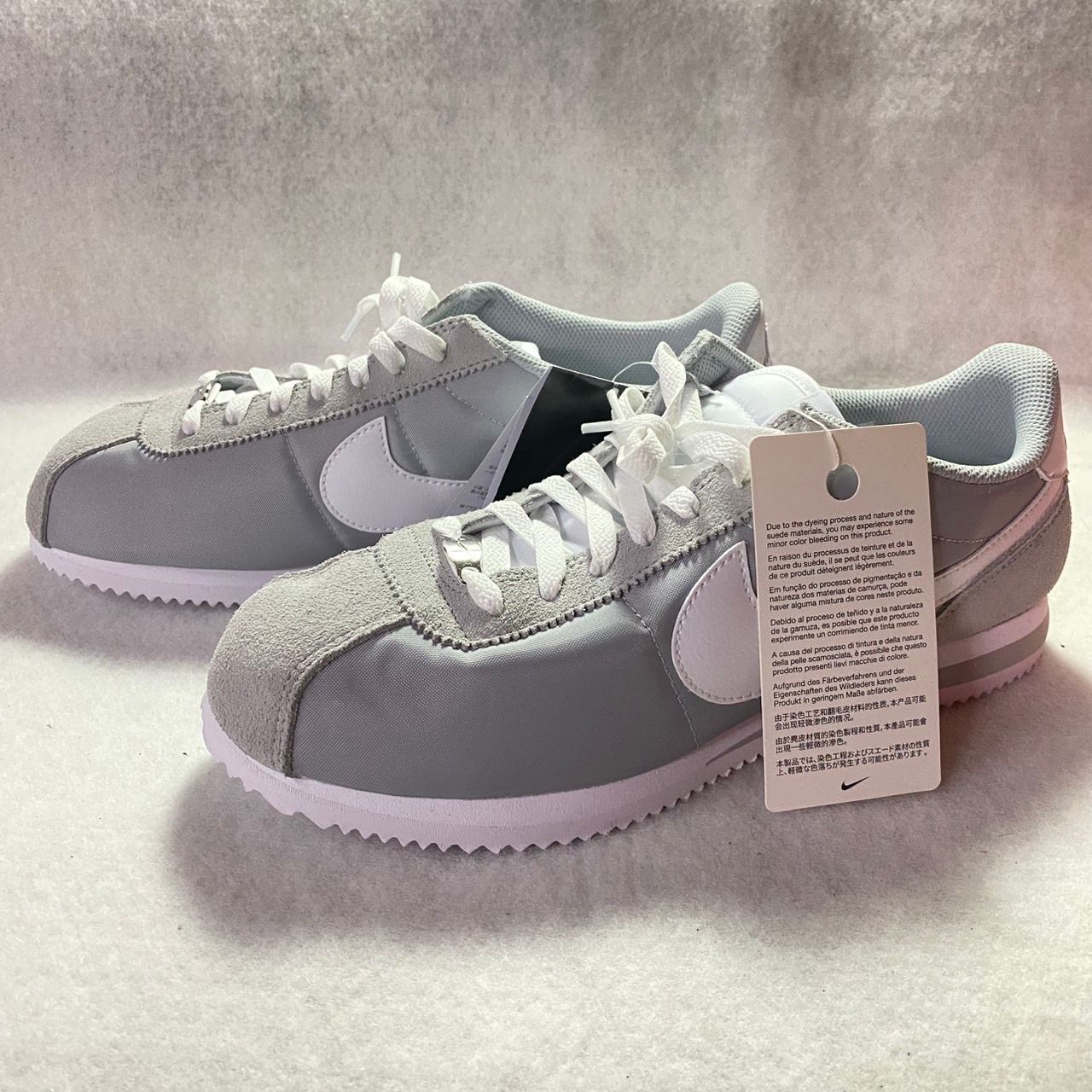 Nike Cortez Textile "Flat Silver/White"