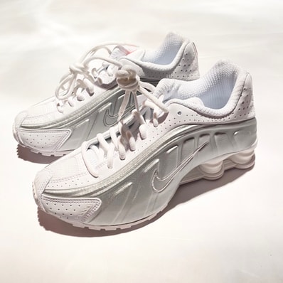 Nike Women's Shox R4 "White and Metallic Silver"