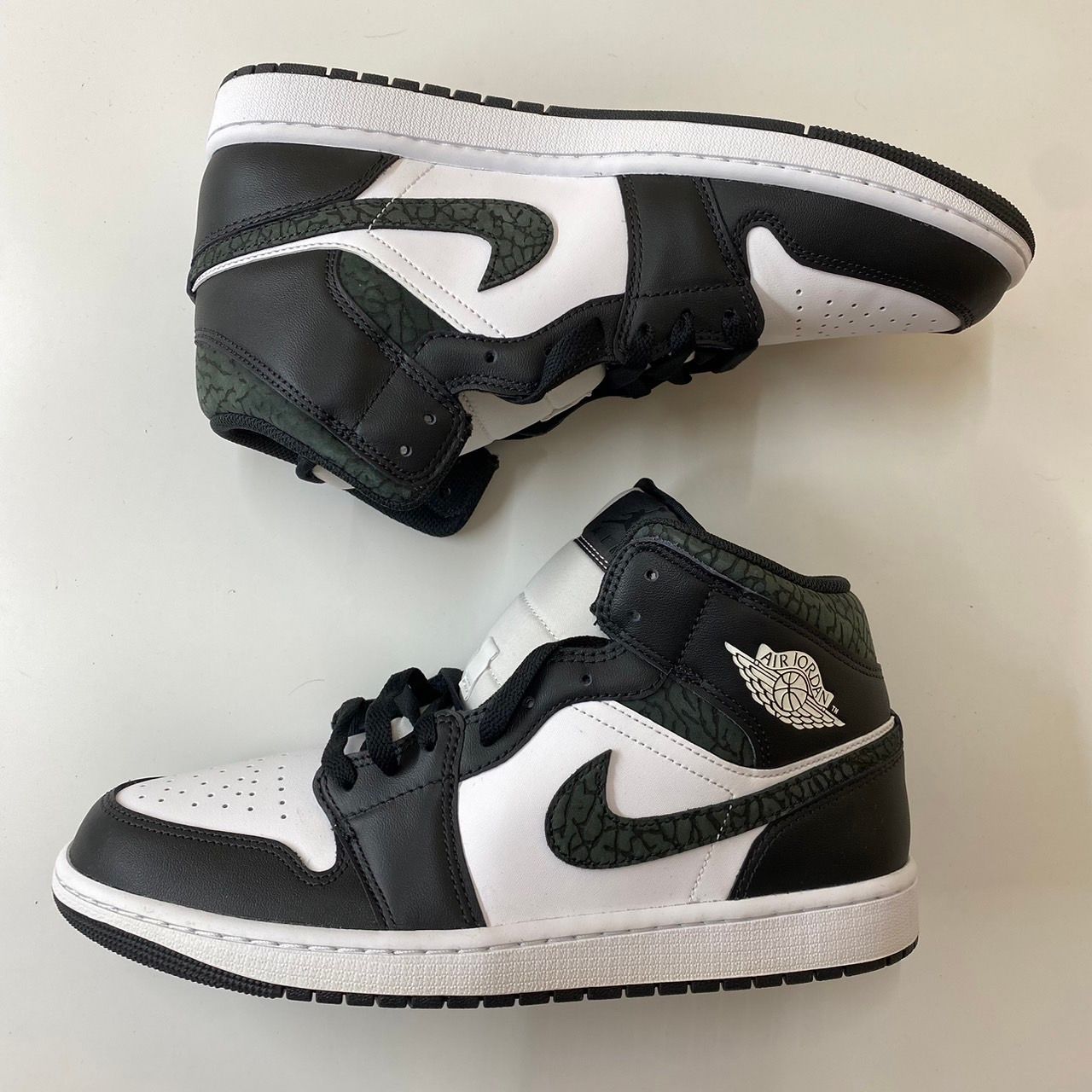 Nike Air Jordan 1 Mid "Panda Elephant/Safari"