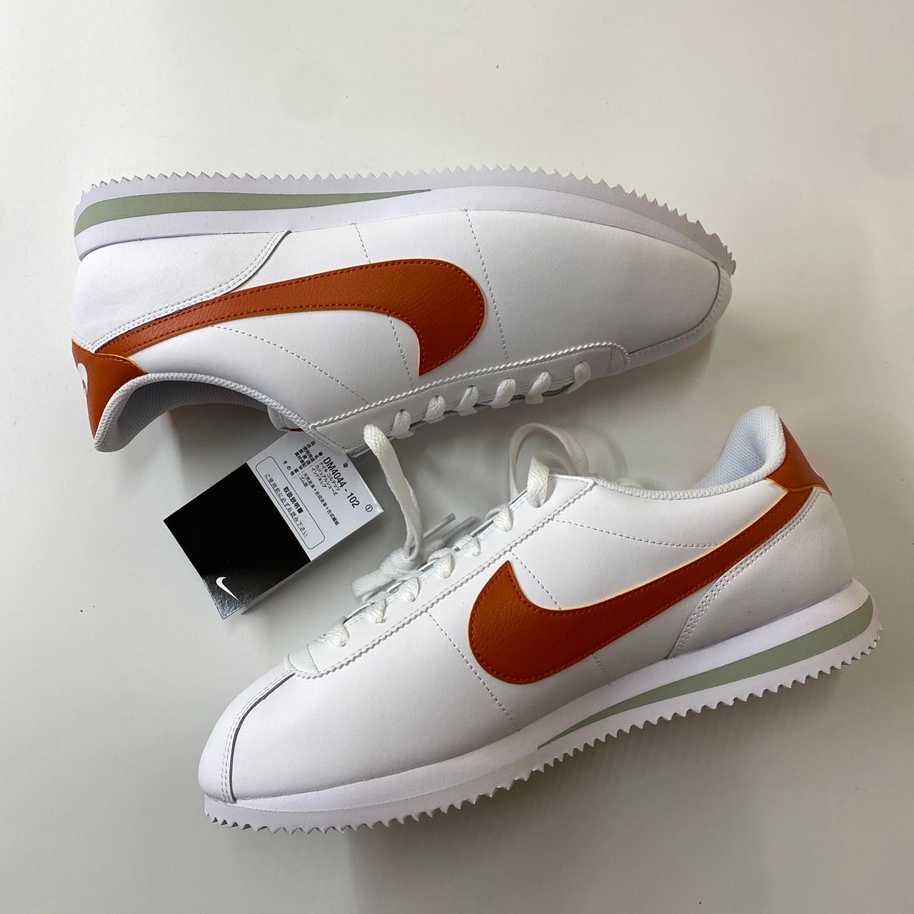 Nike Cortez "White/Jade Horizon/Campfire Orange"