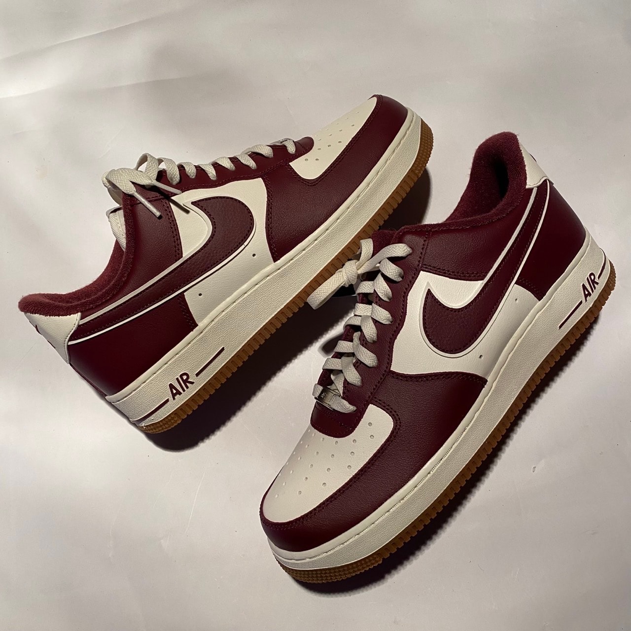 Nike Air Force 1 Low College Pack "Burgundy/White"