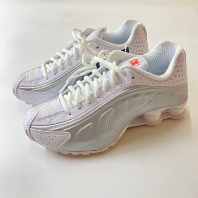 Nike Women's Shox R4 "White and Metallic Silver"